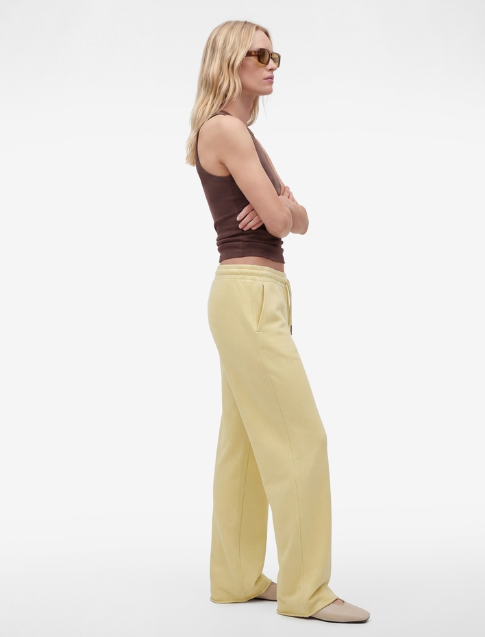  Beli Bağcıklı Lastikli Geniş Paça Eşofman Pantolon