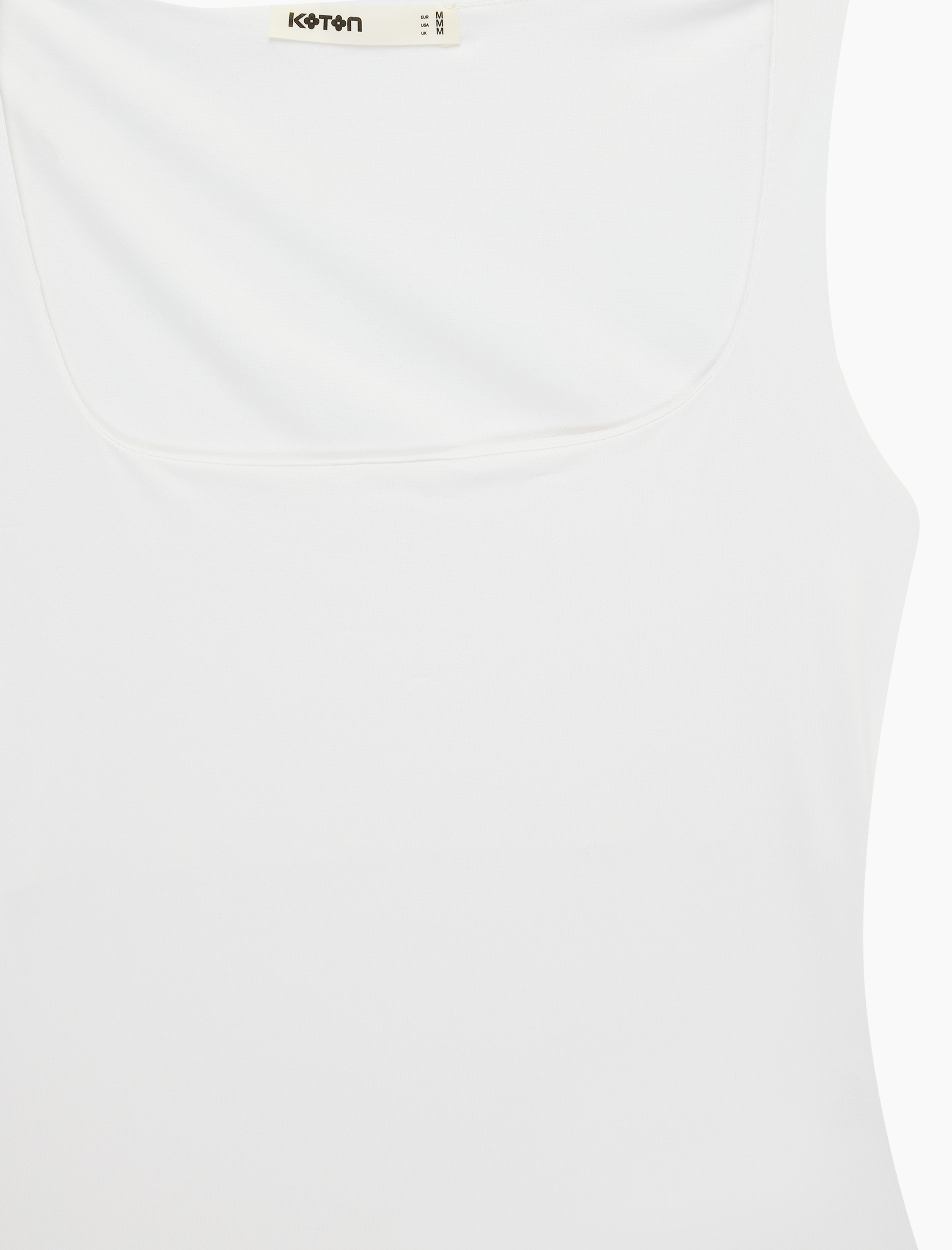   Slim Fit Yuvarlak Yaka Kolsuz Top
