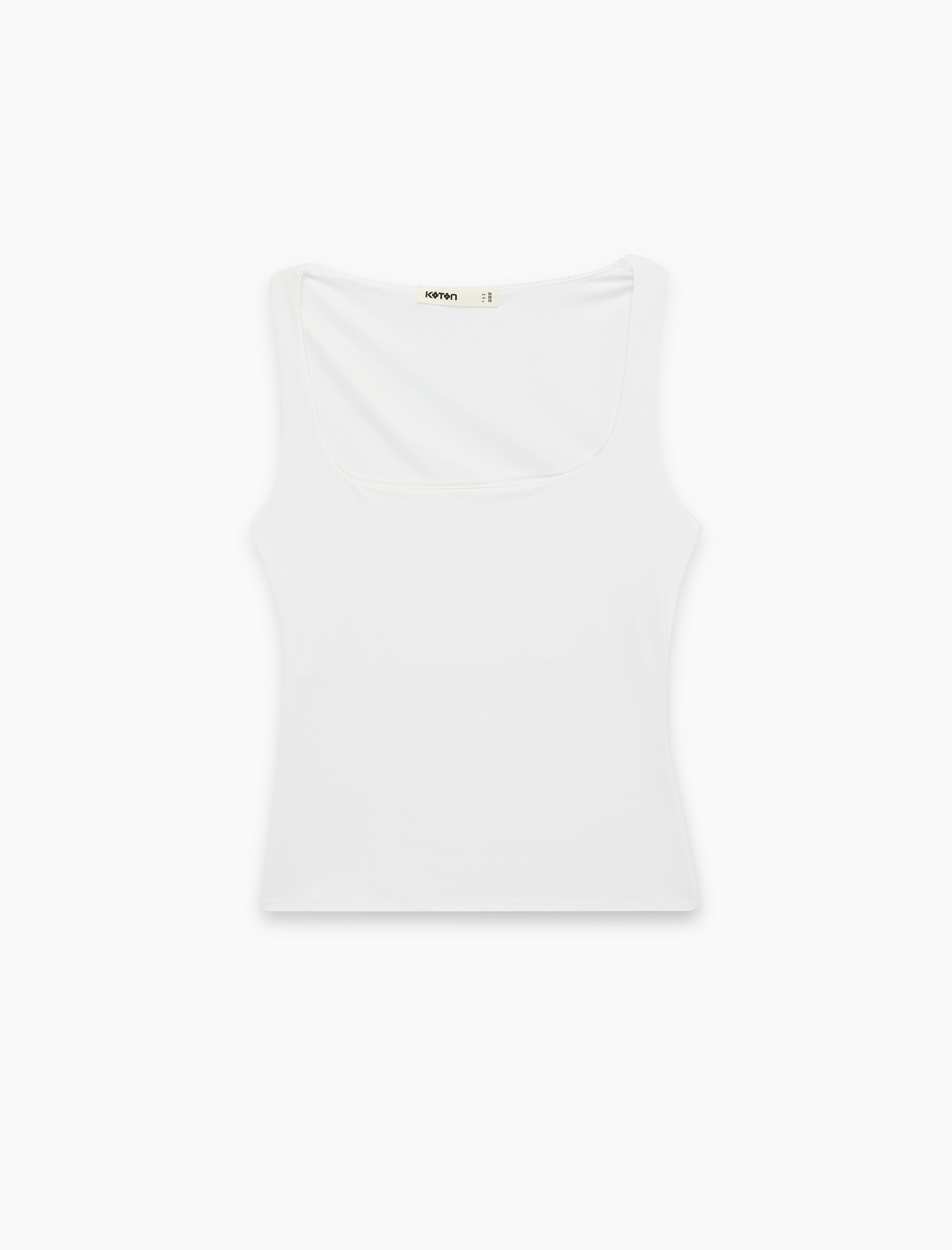   Slim Fit Yuvarlak Yaka Kolsuz Top