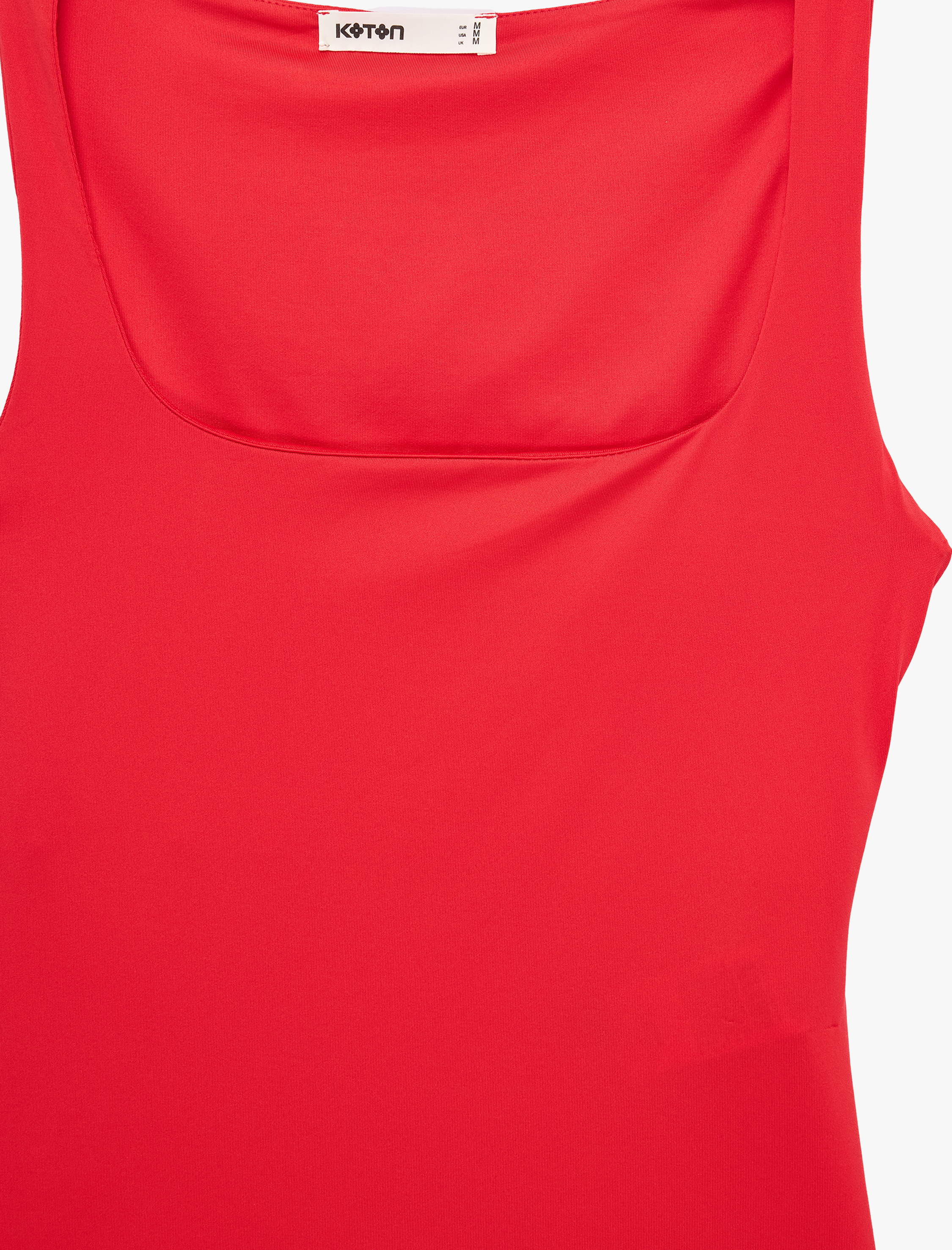   Slim Fit Yuvarlak Yaka Kolsuz Top