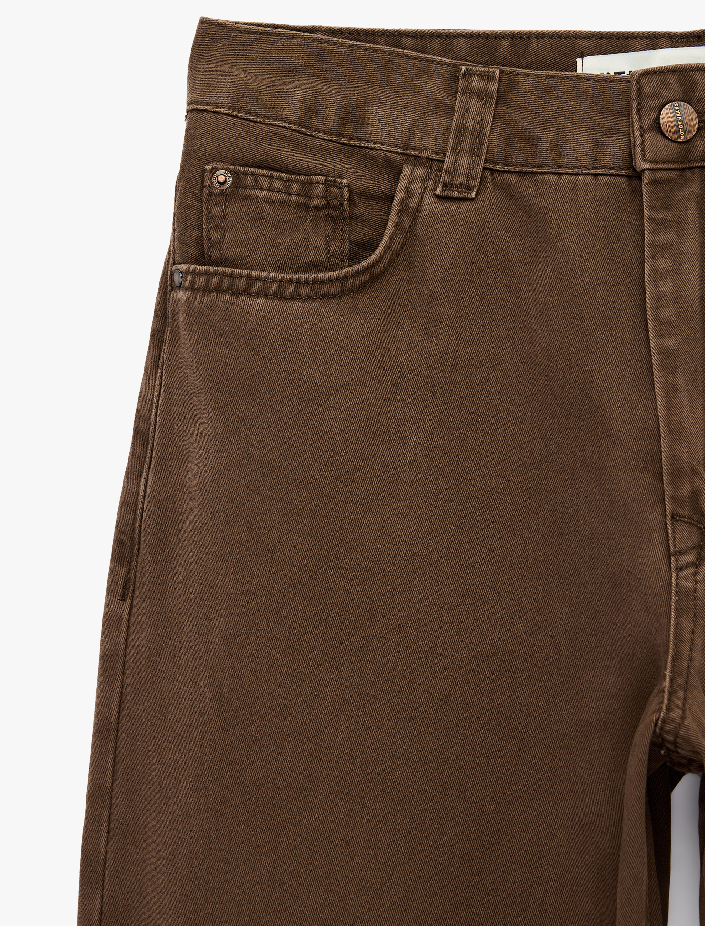   Regular Fit Normal Bel Düz Paça Pamuklu Balon Pantolon - Balloon Jeans