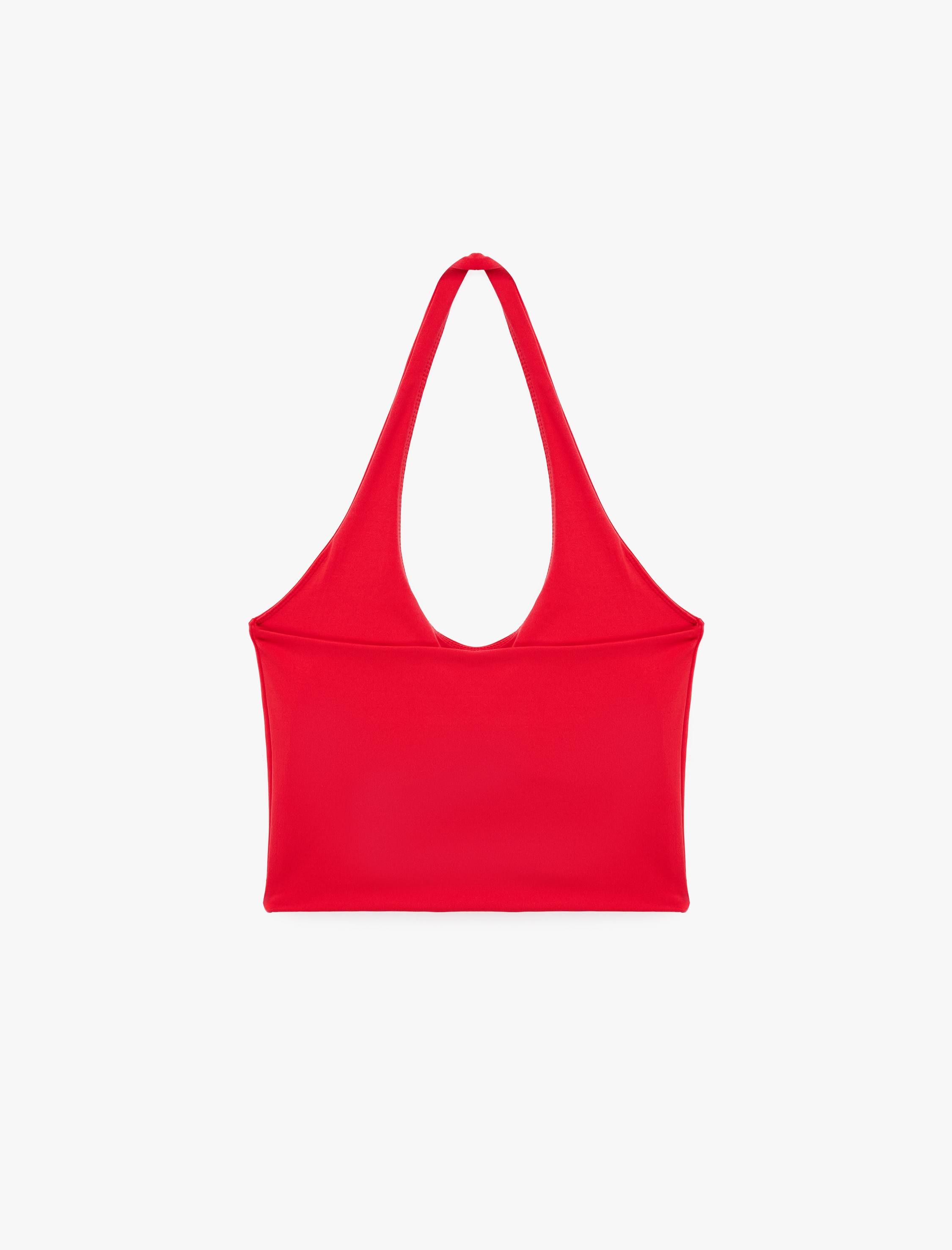   Slim Fit Kolsuz Halter Yaka Spor Bluz