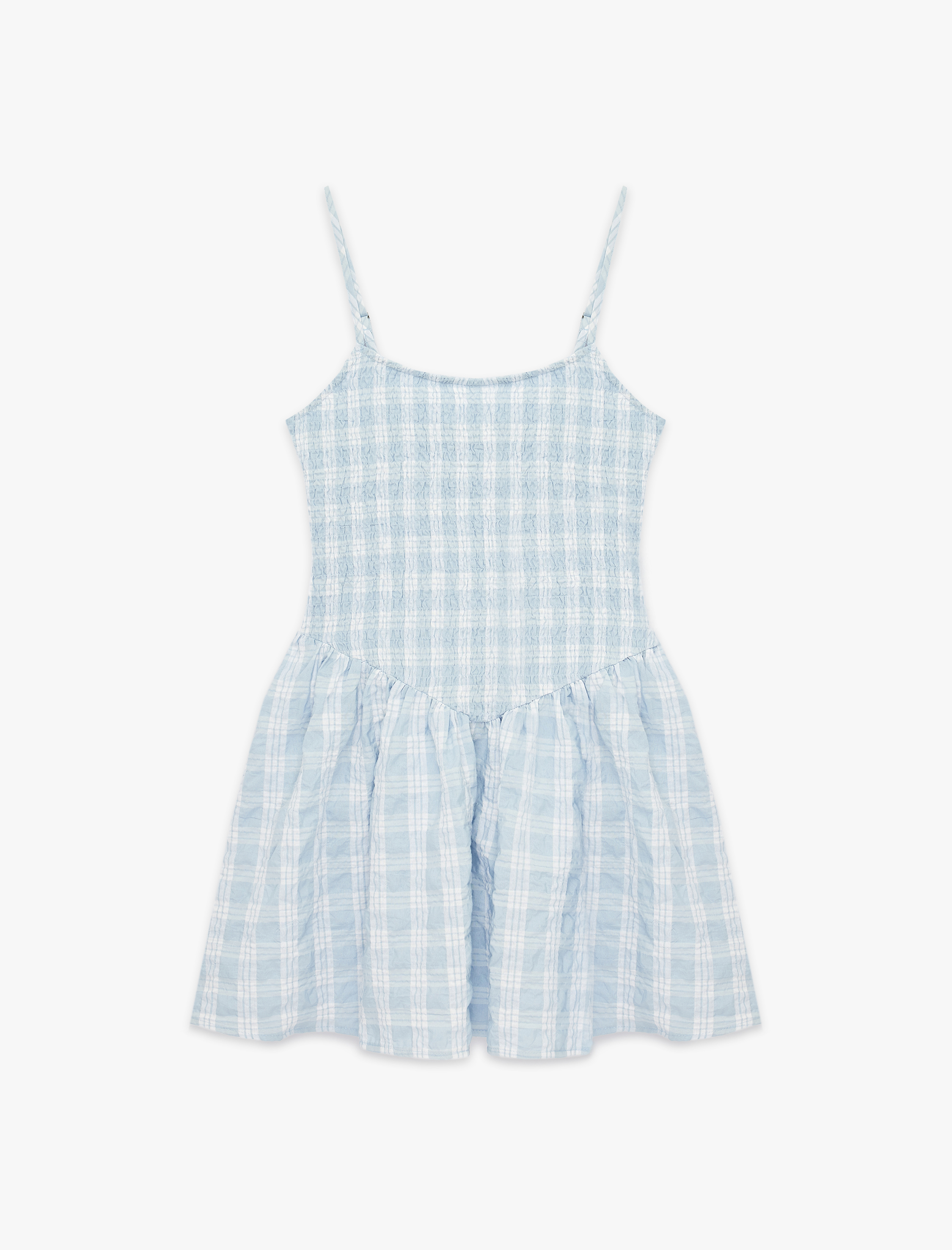   Gipeli Kolsuz U Yaka A Kesim Mini Elbise