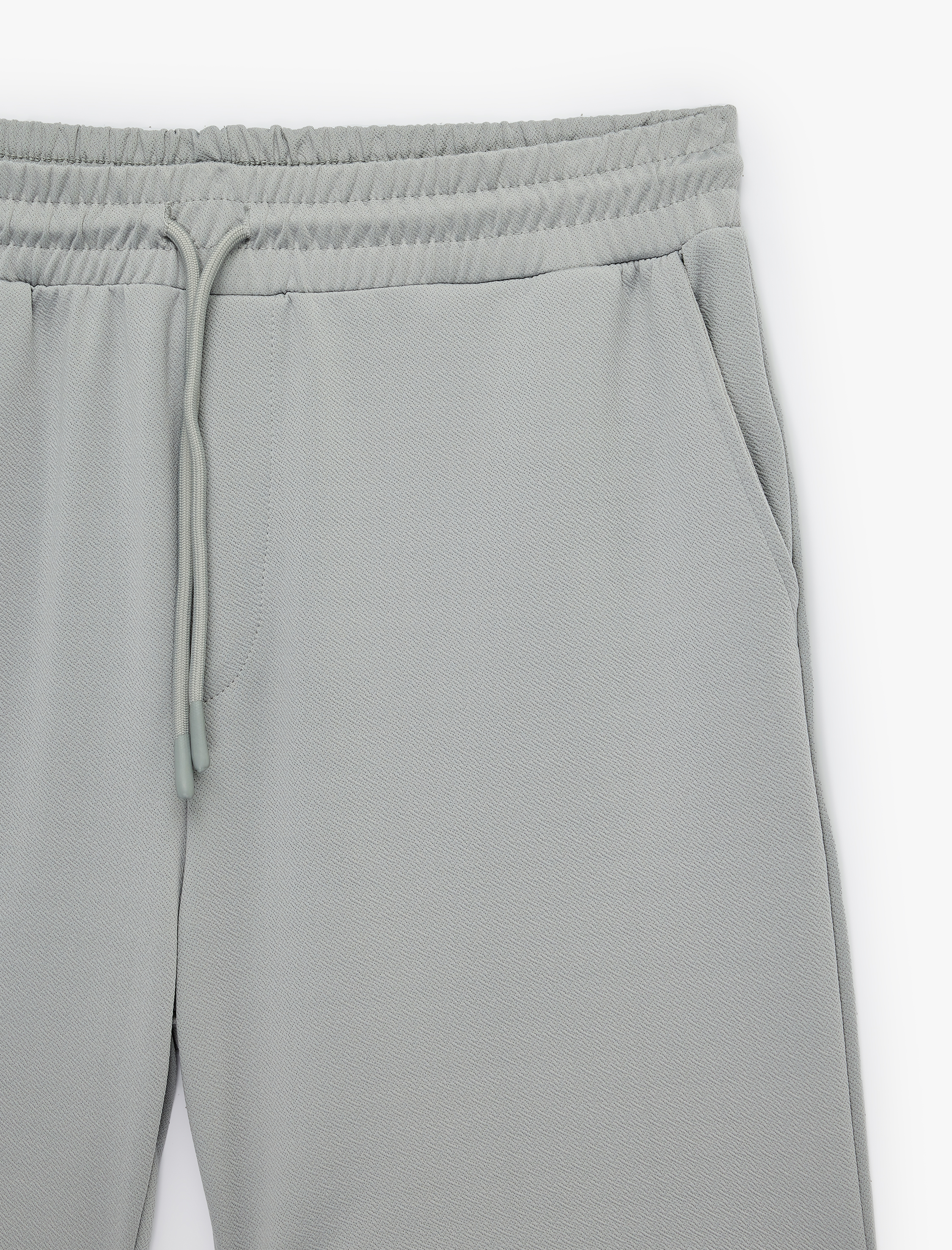   Regular Fit Cepli Beli Bağcıklı Bermuda Şort