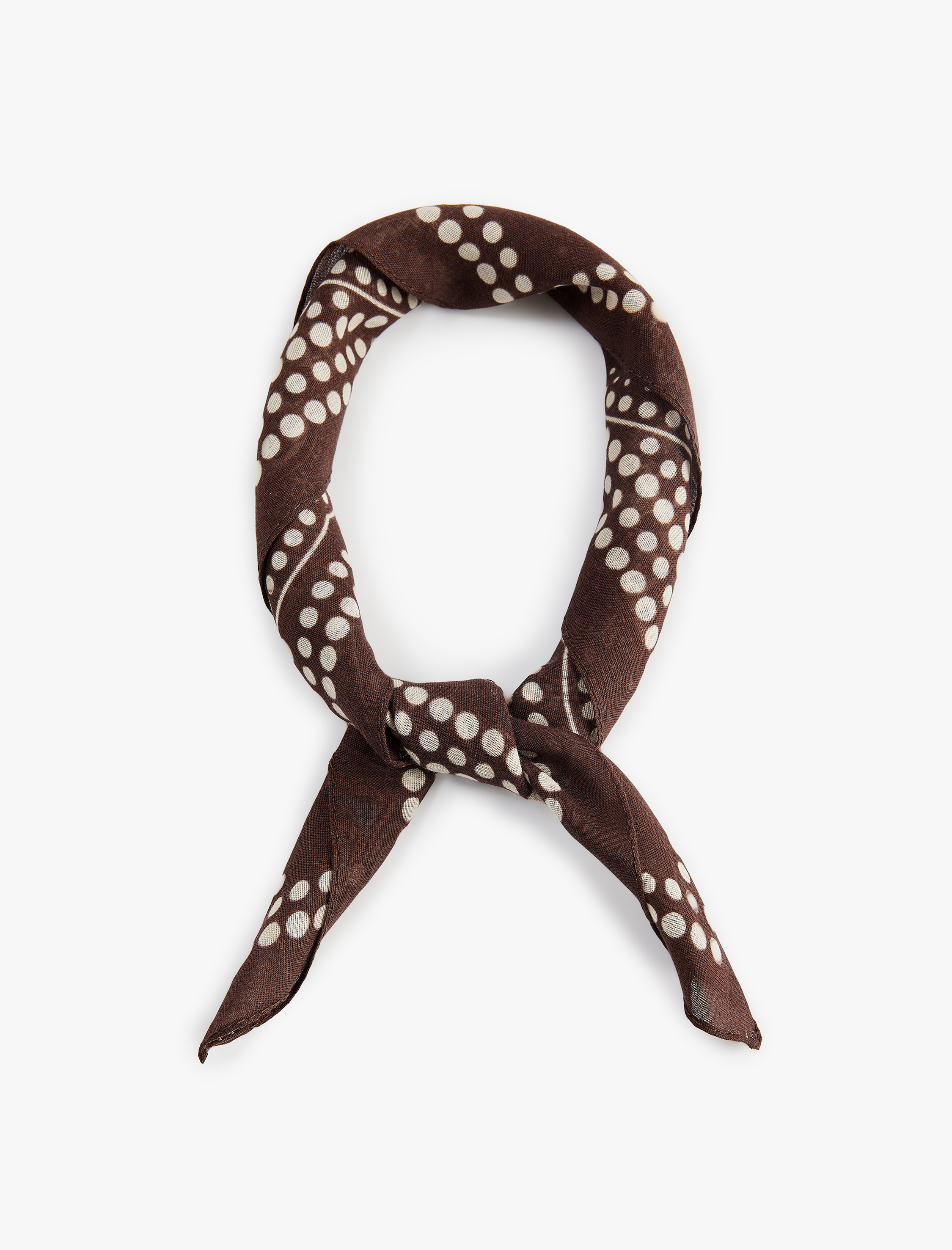  Kadın Etnik Desenli Kare Fular