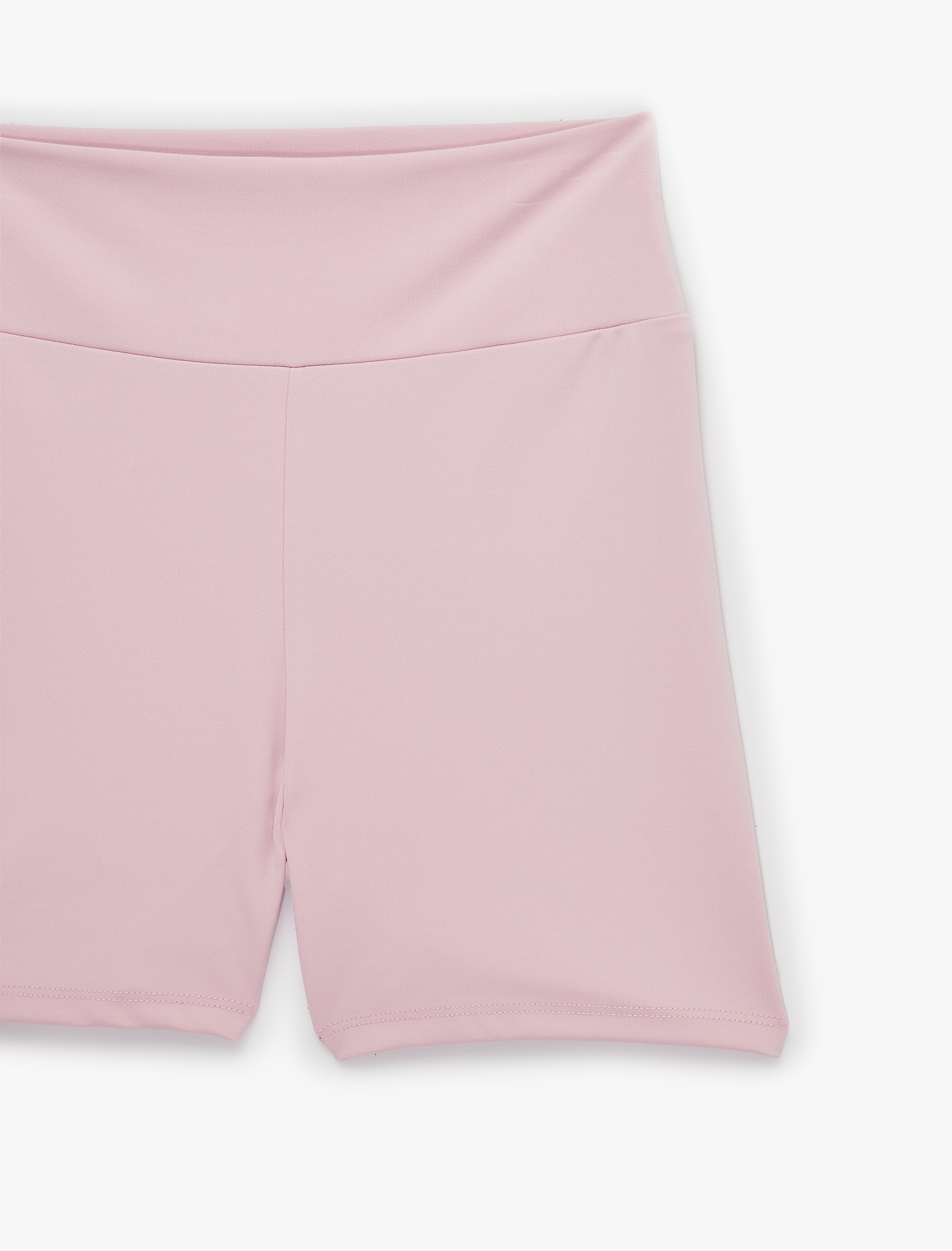   Yüksek Bel Slim Fit Biker Tayt