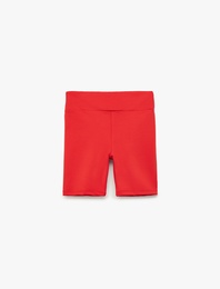 Yüksek Bel Basic Kısa Tayt