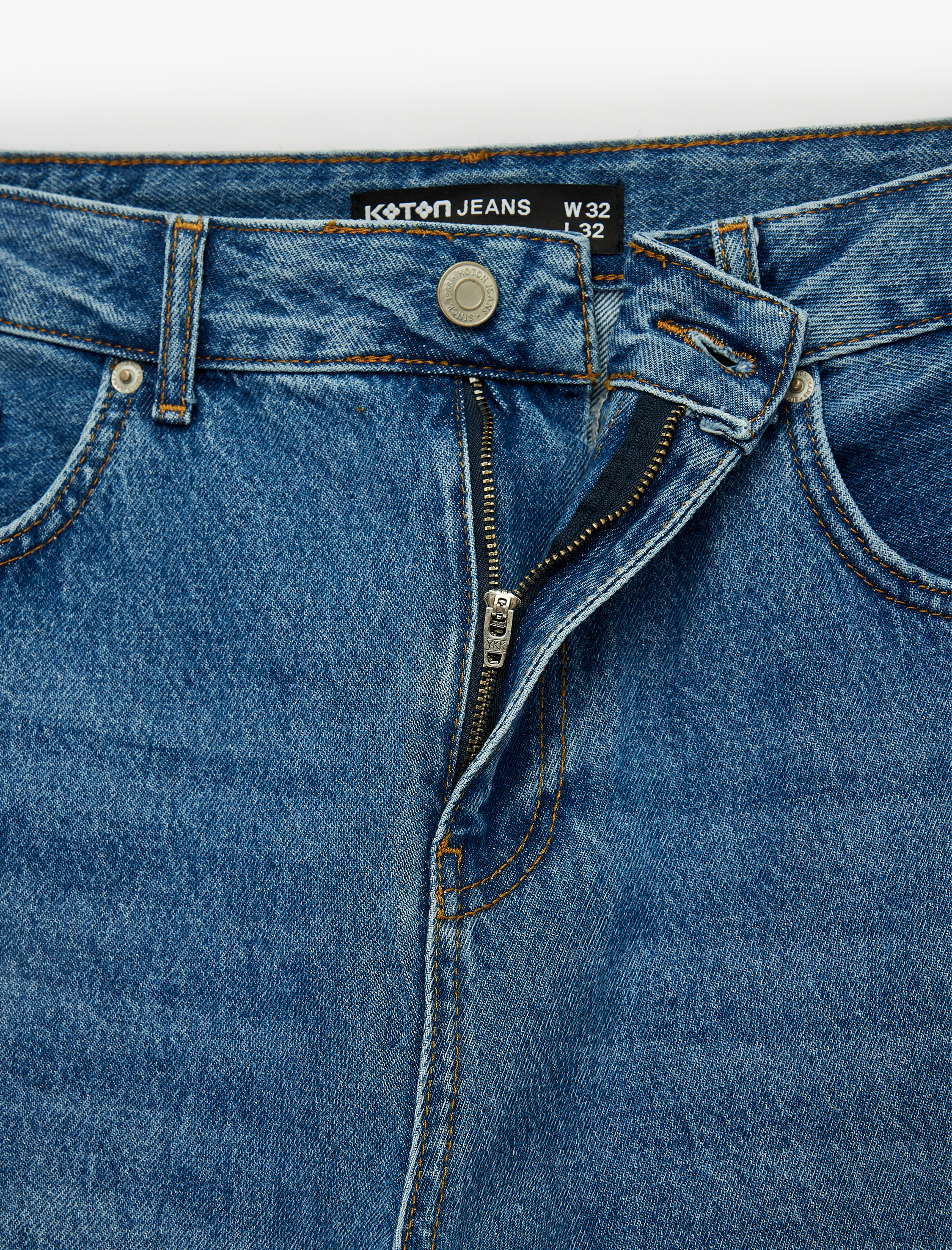   Bol Kalıp Pamuklu Cepli Normal Bel Baggy Jean Pantolon