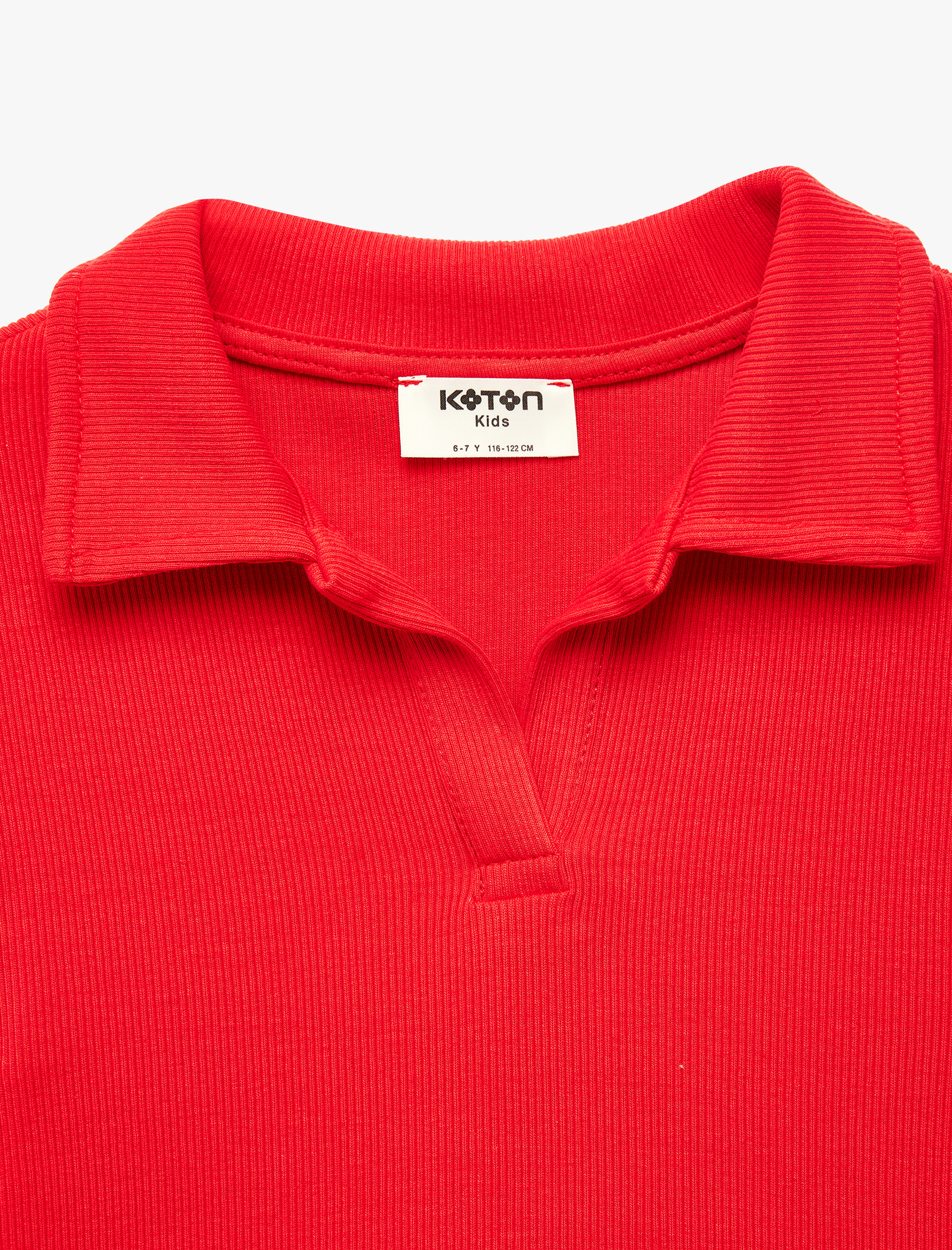  Kız Çocuk Pamuklu Kısa Kollu Polo Yaka Tişört