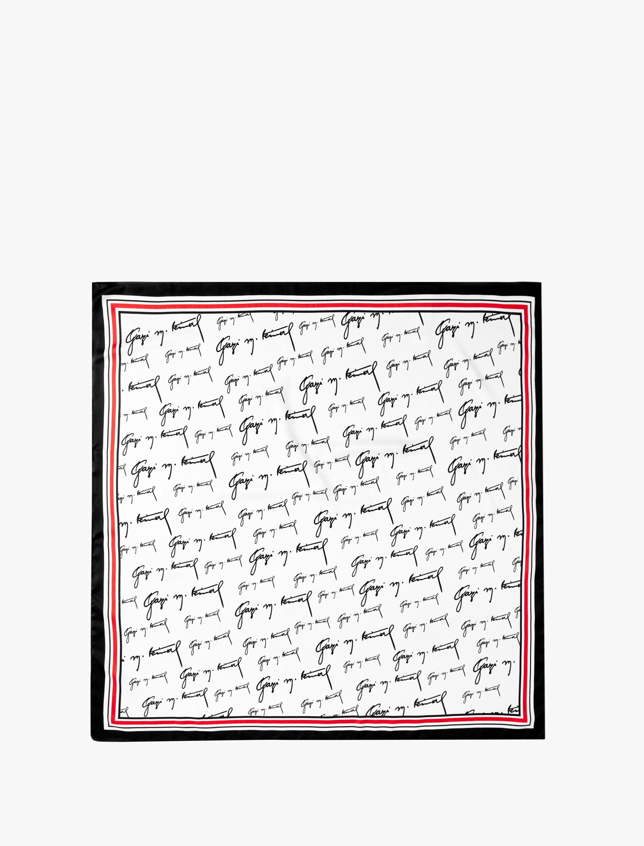  Kadın Atatürk İmzalı Kare Fular