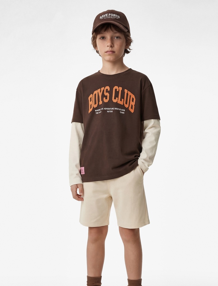 Erkek Çocuk Pamuklu Cepli Beli Lastikli Basic Şort