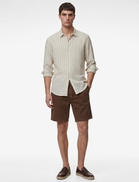 Pamuklu Cepli Bermuda Oversize Beli Bağcıklı Baggy Jean Şort