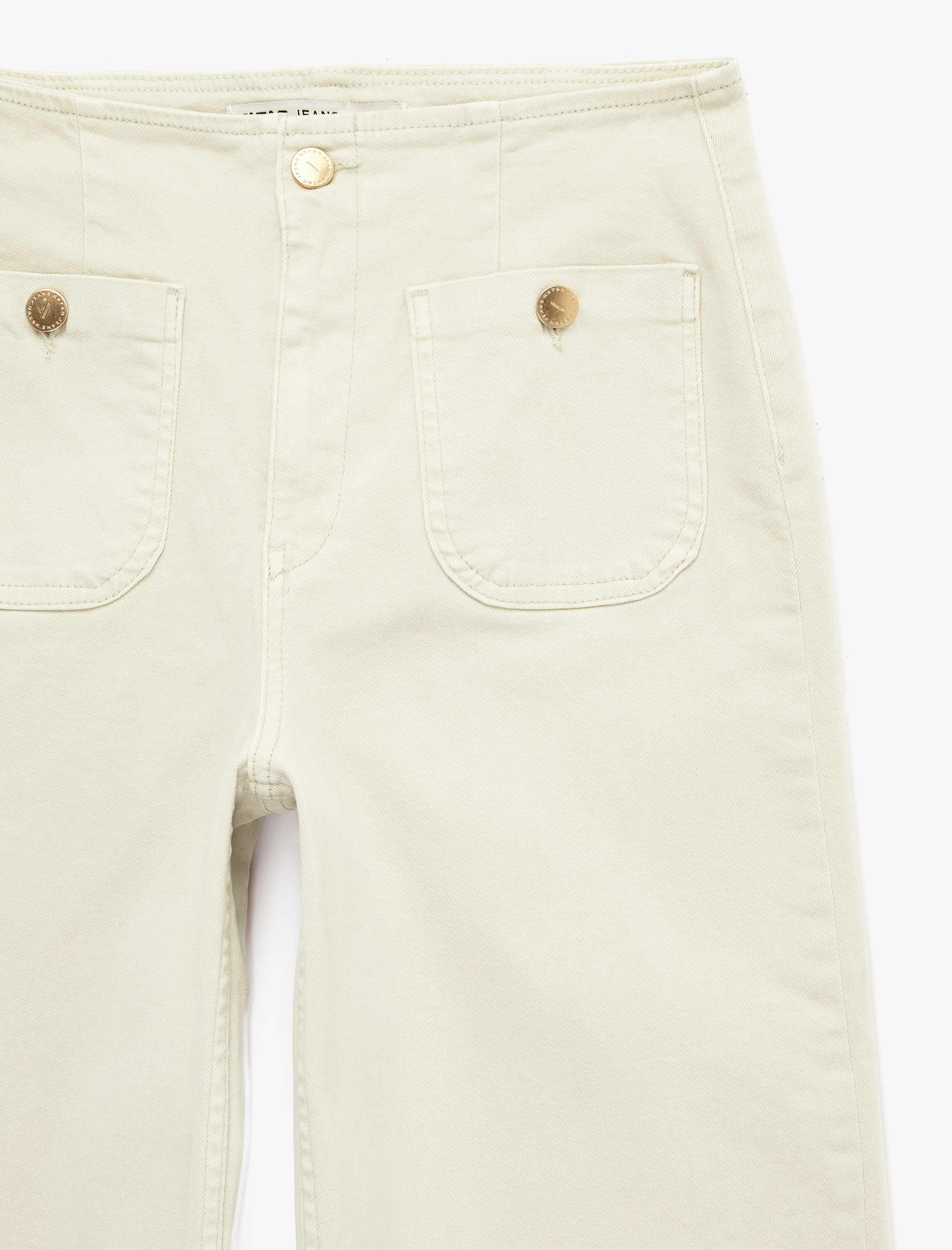 Yüksek Bel Pamuklu Cep Detaylı Geniş Kısa Paça Pantolon - Culotte Jeans - Görsel 5