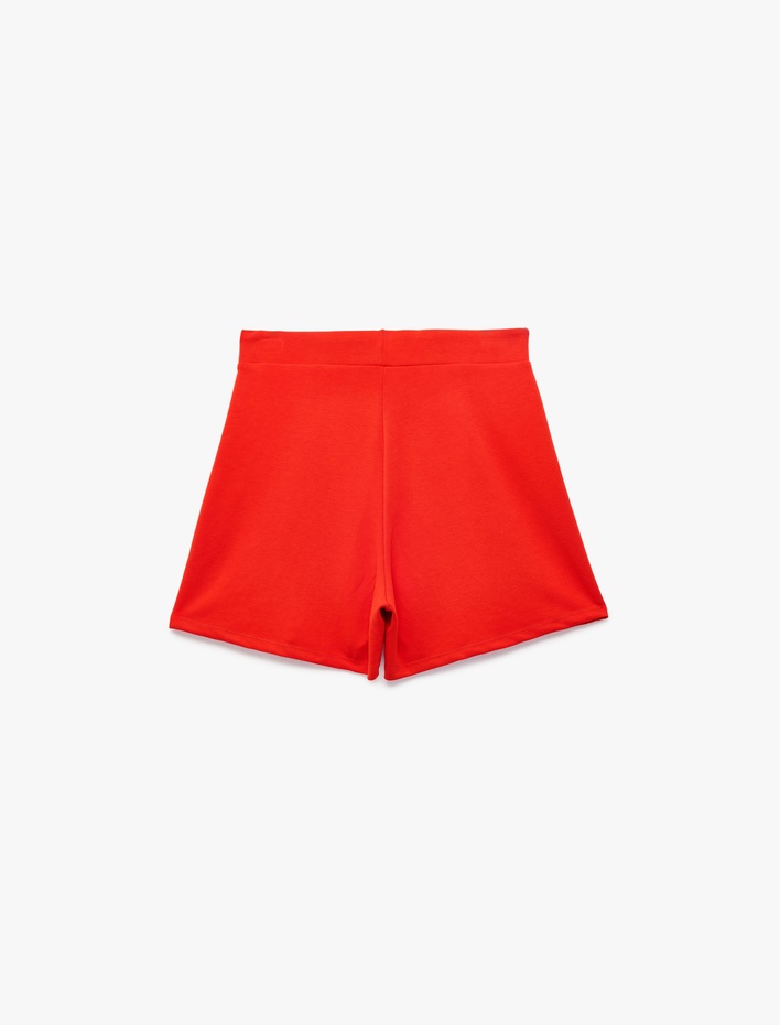  Beli Bağcıklı Mini Şort