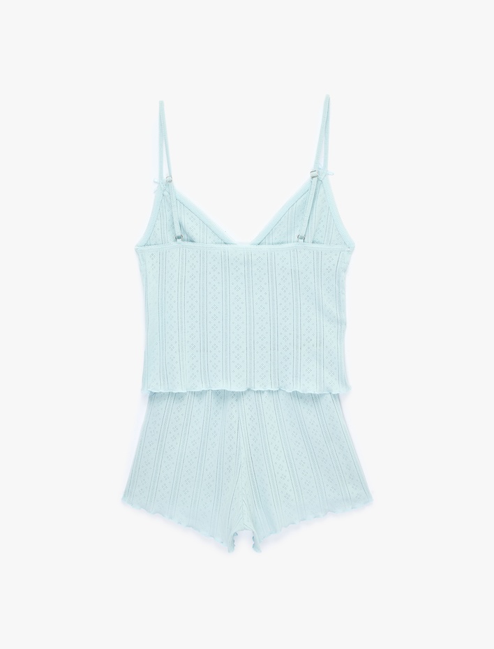  Pamuklu Askılı Pijama Takımı