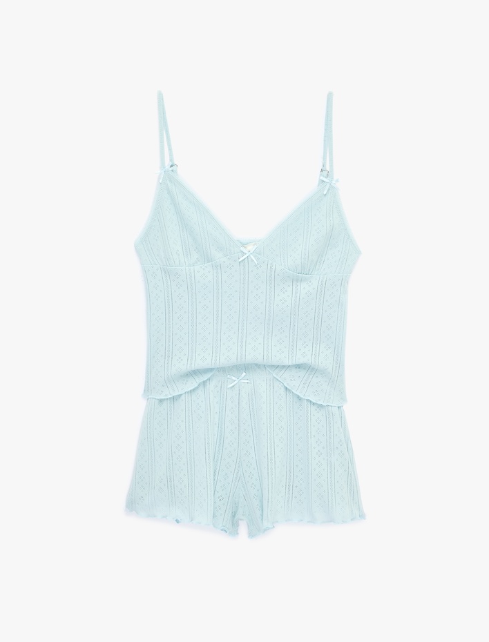  Pamuklu Askılı Pijama Takımı