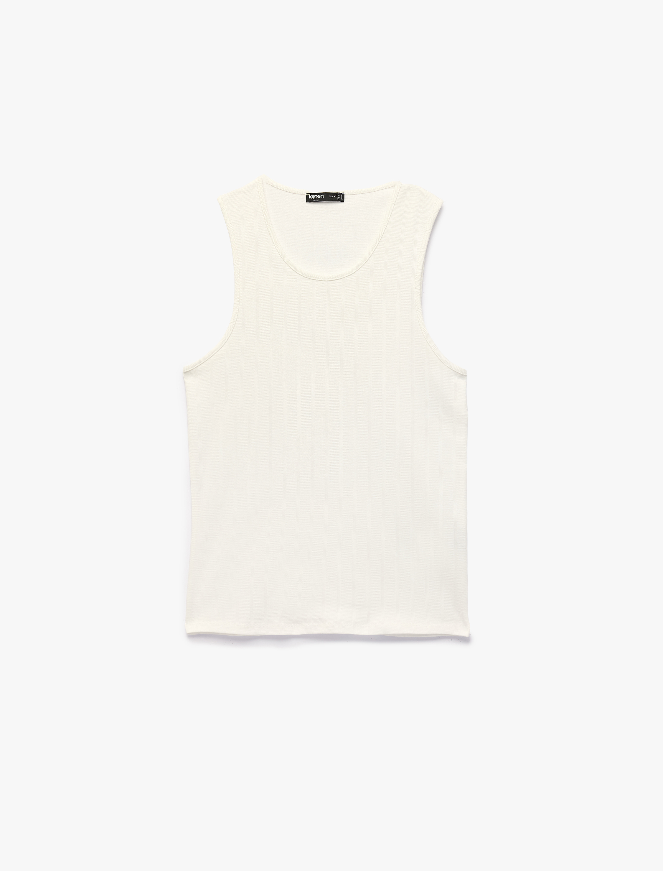   Pamuklu Kolsuz Bisiklet Yaka Slim Fit Atlet