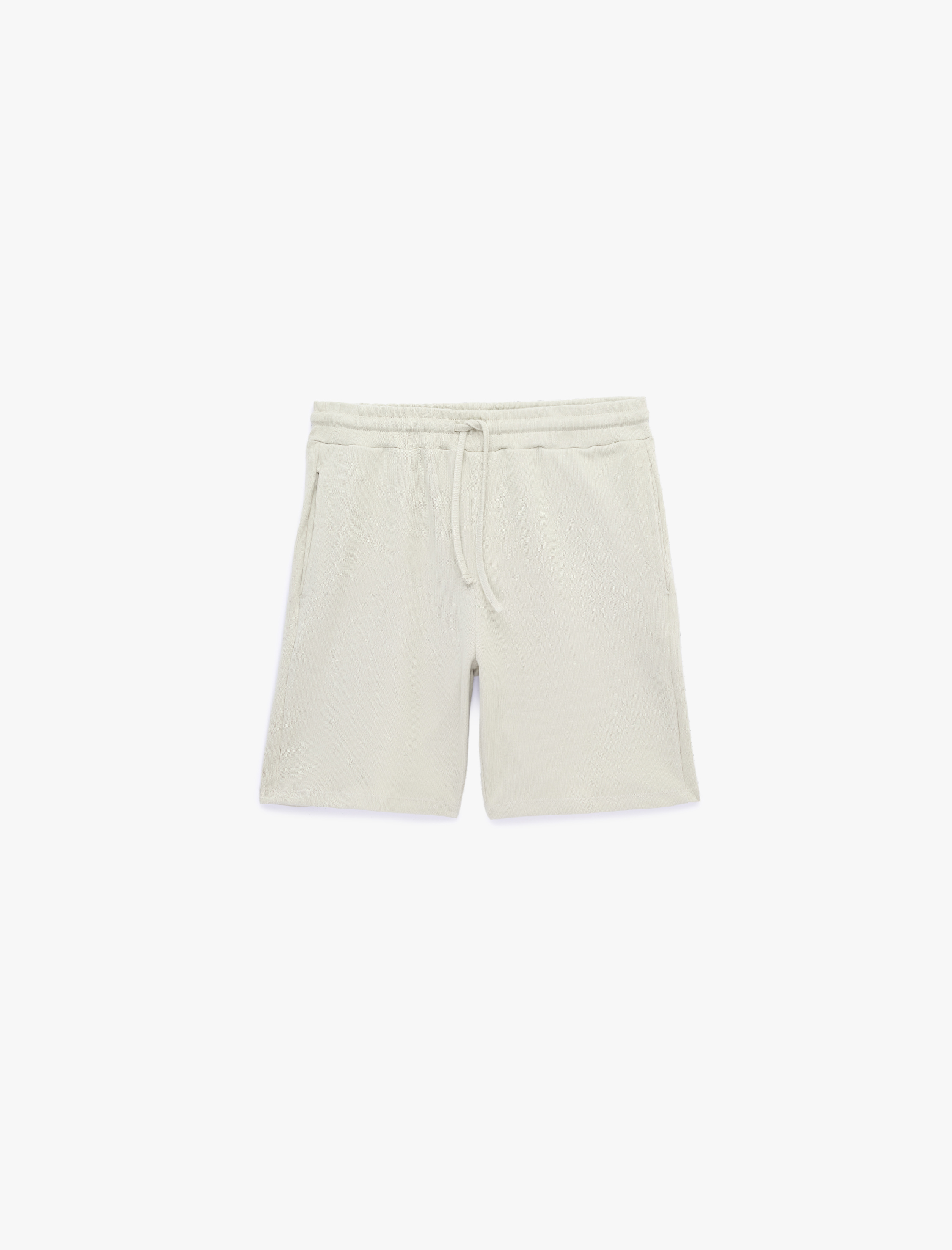   Pamuklu Regular Fit Cepli Beli Bağcıklı Şort