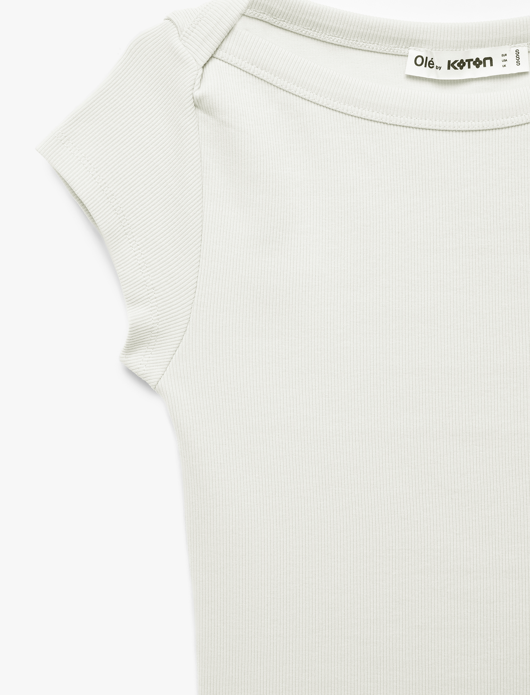   Slim Fit Kısa Kollu Kayık Yaka Kaşkorse Pamuklu Tişört