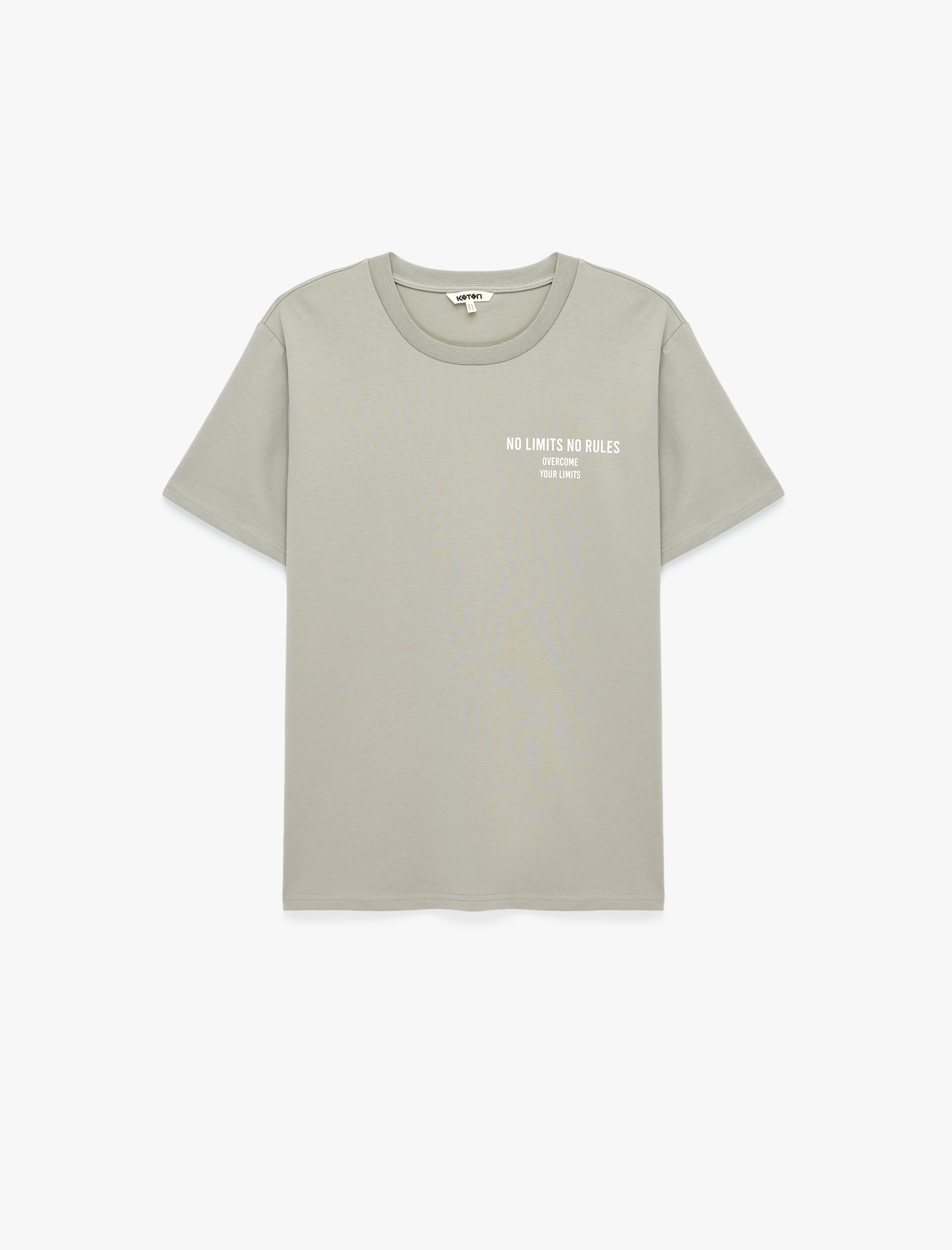   Rahat Kesim Kısa Kollu Baskılı Spor Tişört