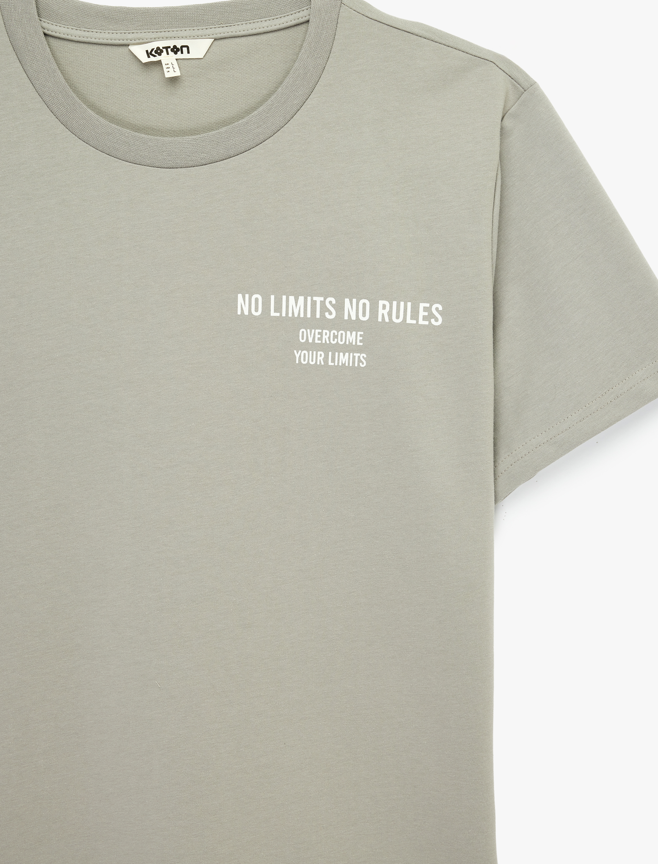   Rahat Kesim Kısa Kollu Baskılı Spor Tişört