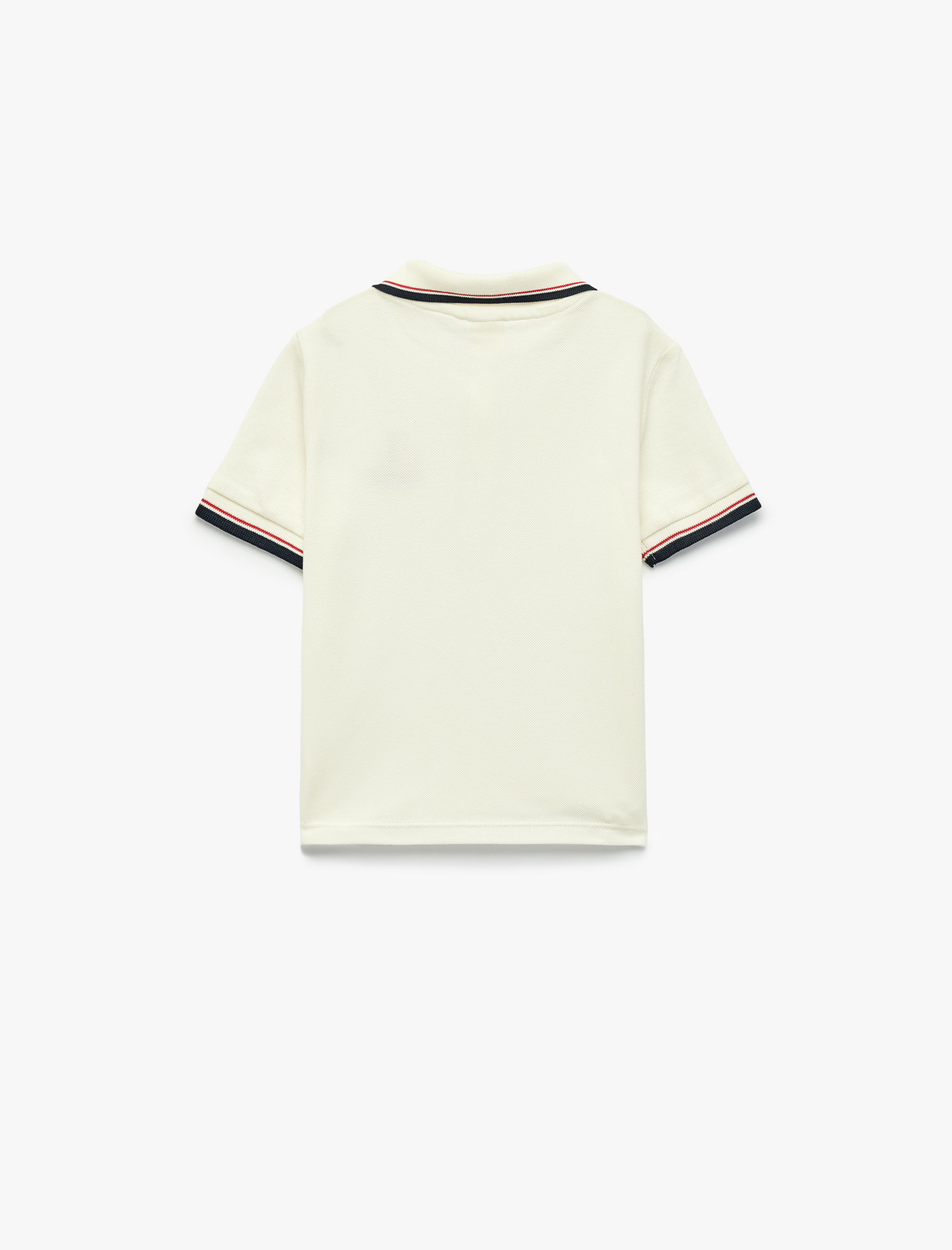  Erkek Bebek Pamuklu Kısa Kollu Polo Yaka Baskılı Tişört