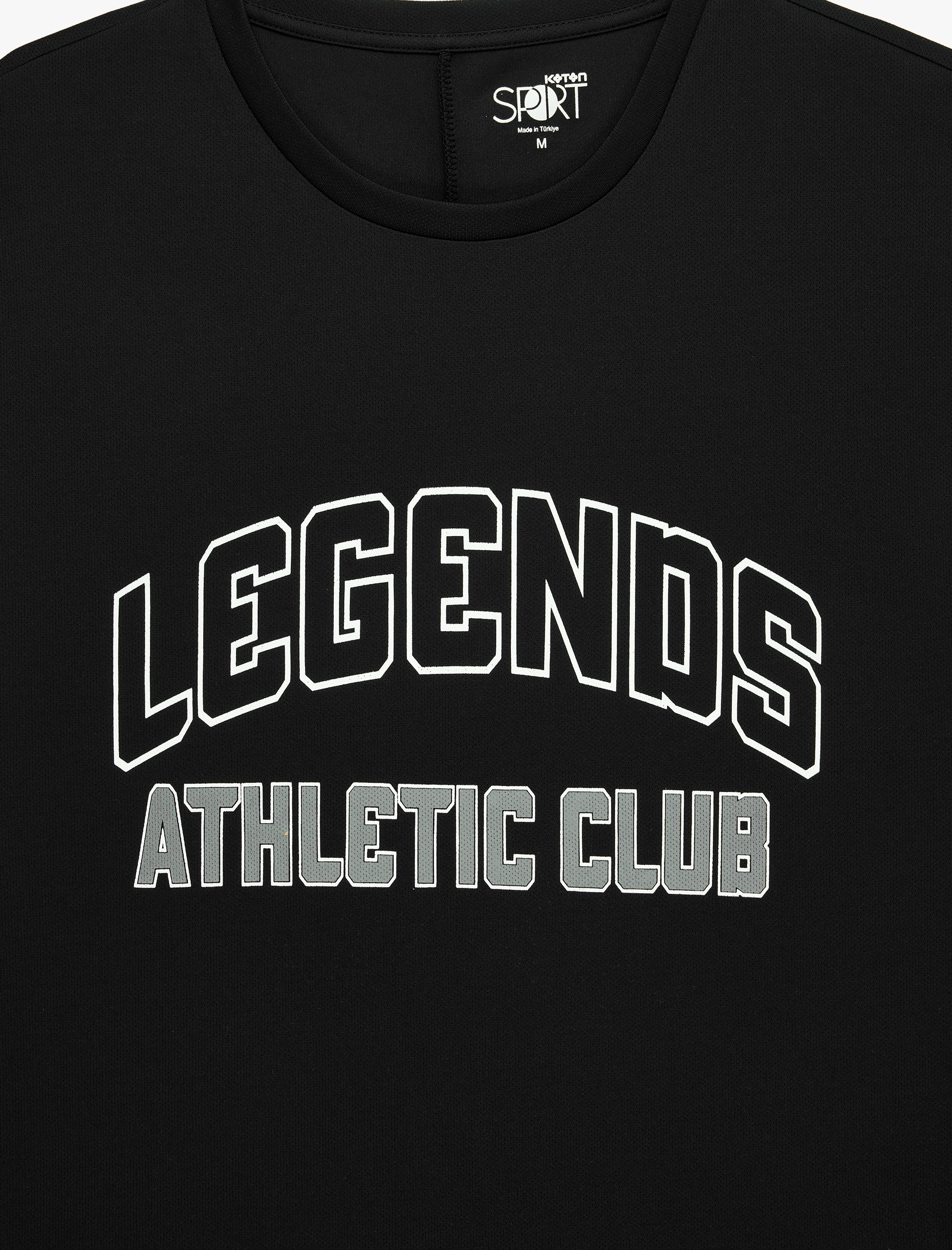   Bisiklet Yaka Straight Fit Kolsuz Spor Atlet