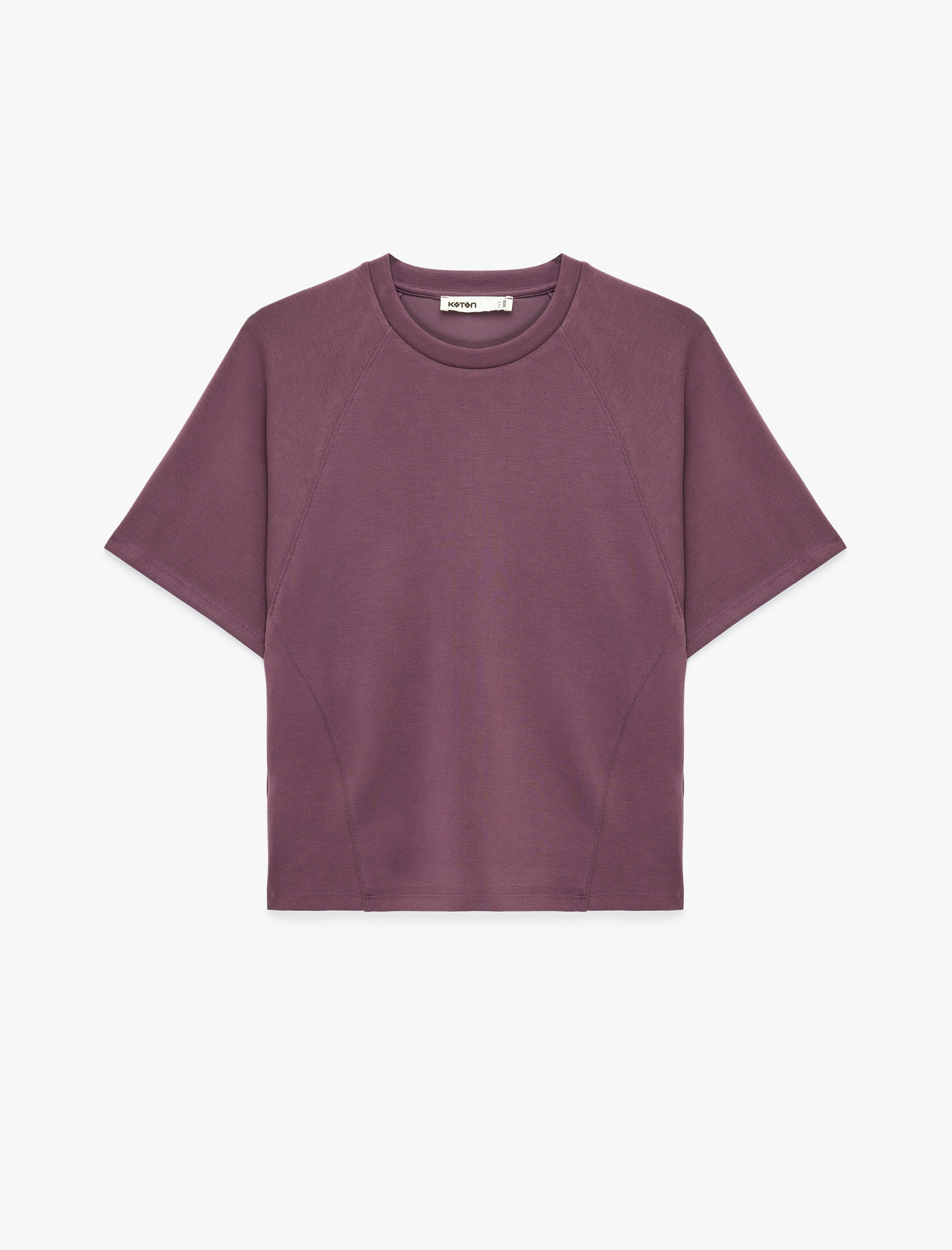   Modal Kumaş Slim Fit Kısa Kollu Bisiklet Yaka Tişört