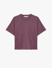 Modal Kumaş Slim Fit Kısa Kollu Bisiklet Yaka Tişört