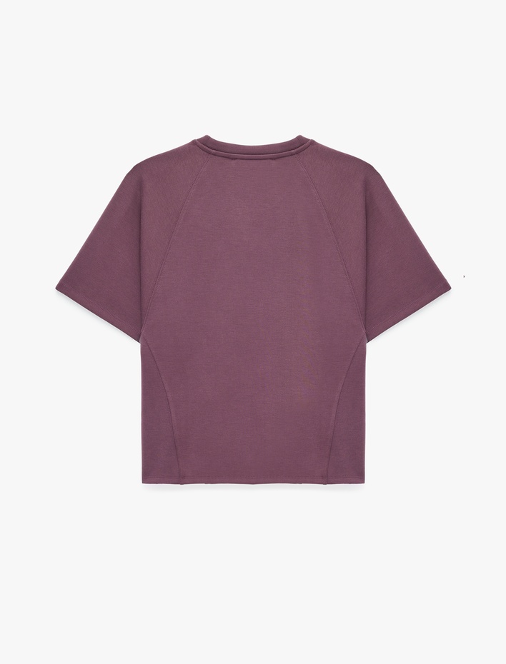  Modal Kumaş Slim Fit Kısa Kollu Bisiklet Yaka Tişört