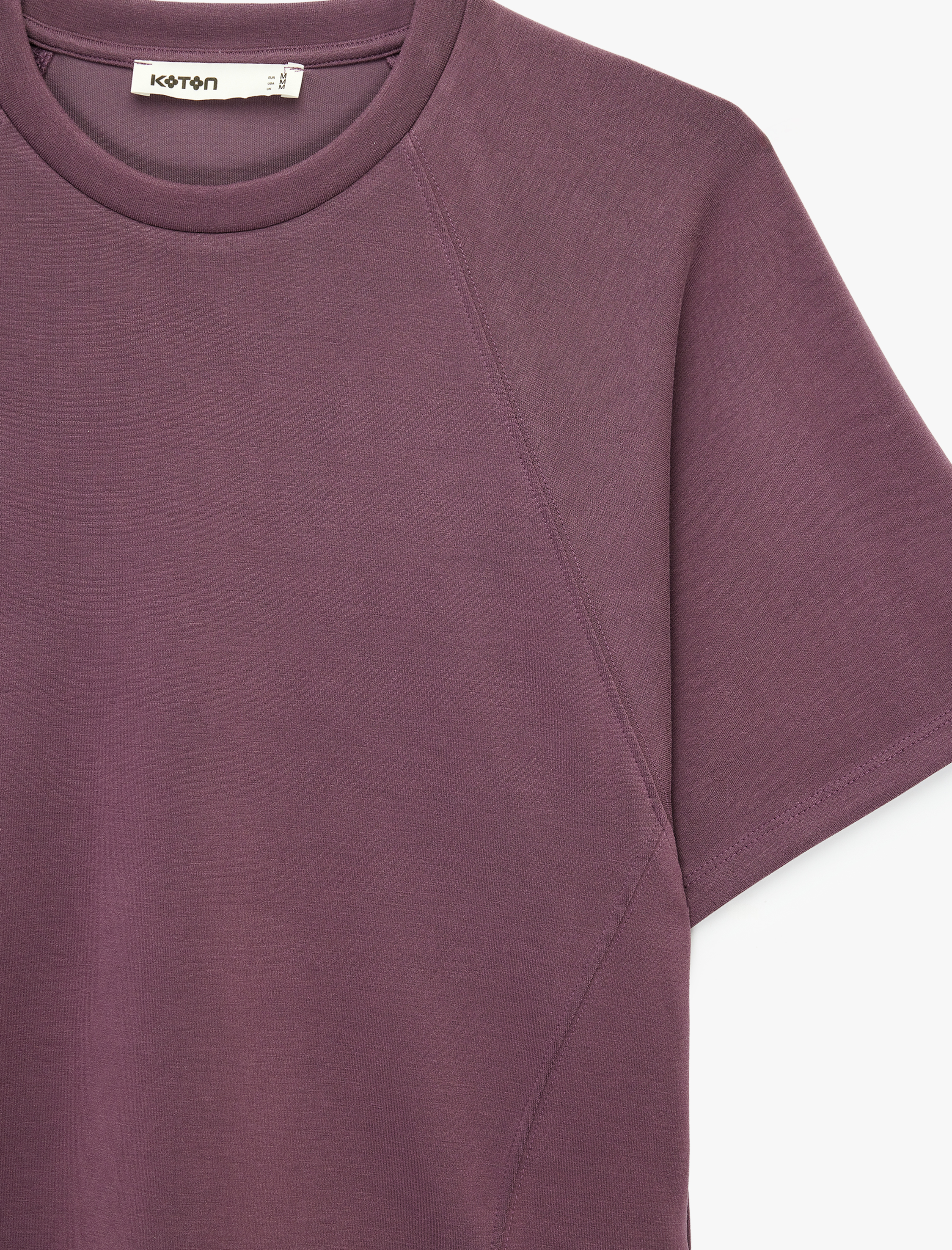   Modal Kumaş Slim Fit Kısa Kollu Bisiklet Yaka Tişört