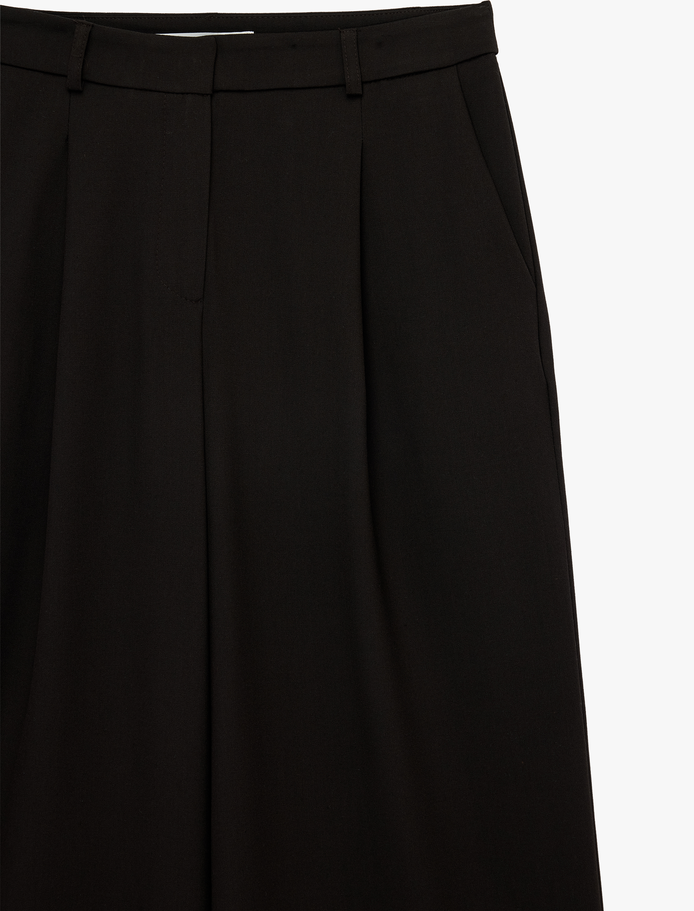   Yüksek Bel Cepli Viskon Karışımlı Palazzo Pantolon