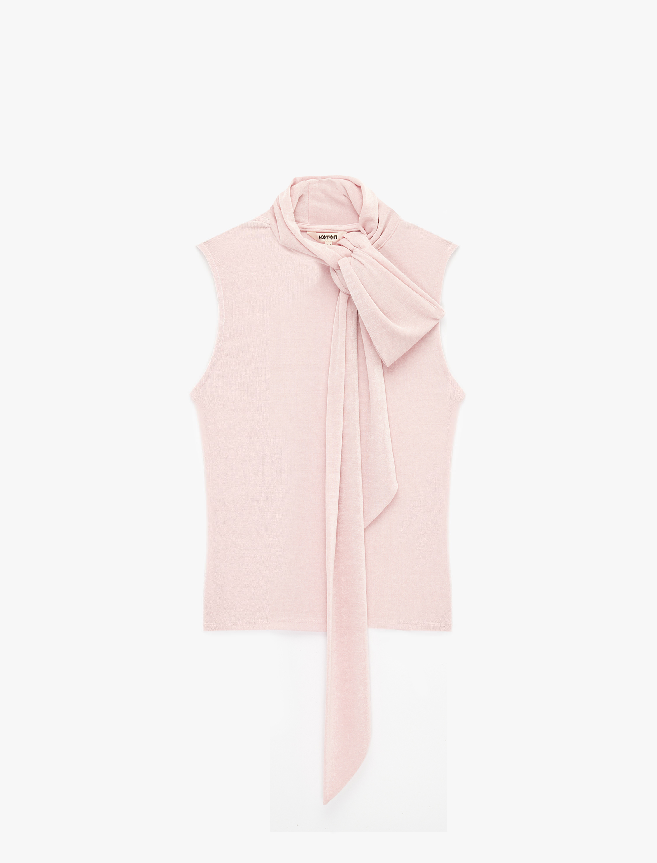   Şal Yaka Kolsuz Bluz