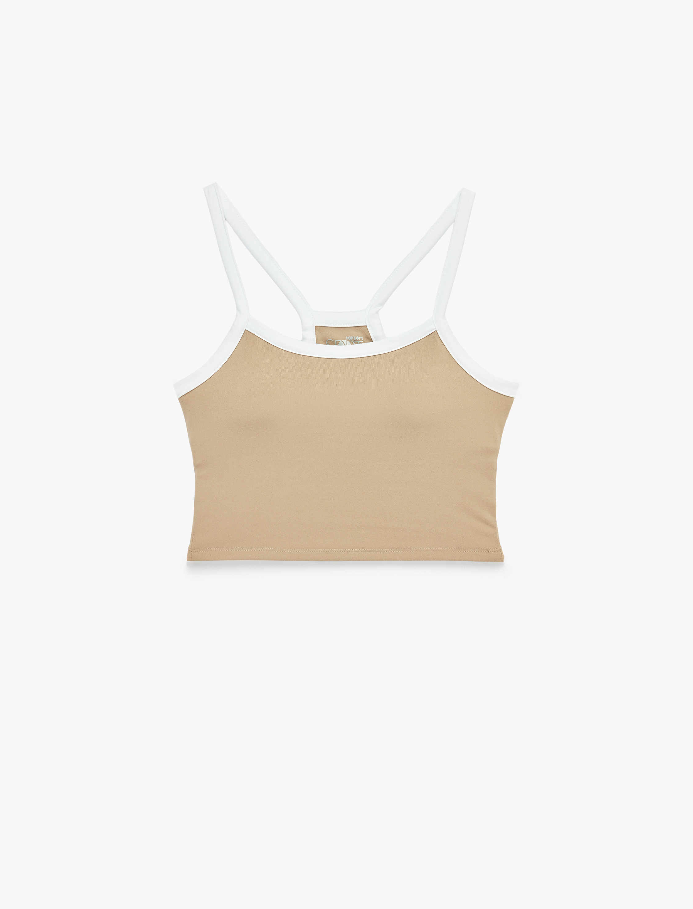   Çapraz Askılı Kolsuz Slim Fit Biyeli Sporcu Sütyeni