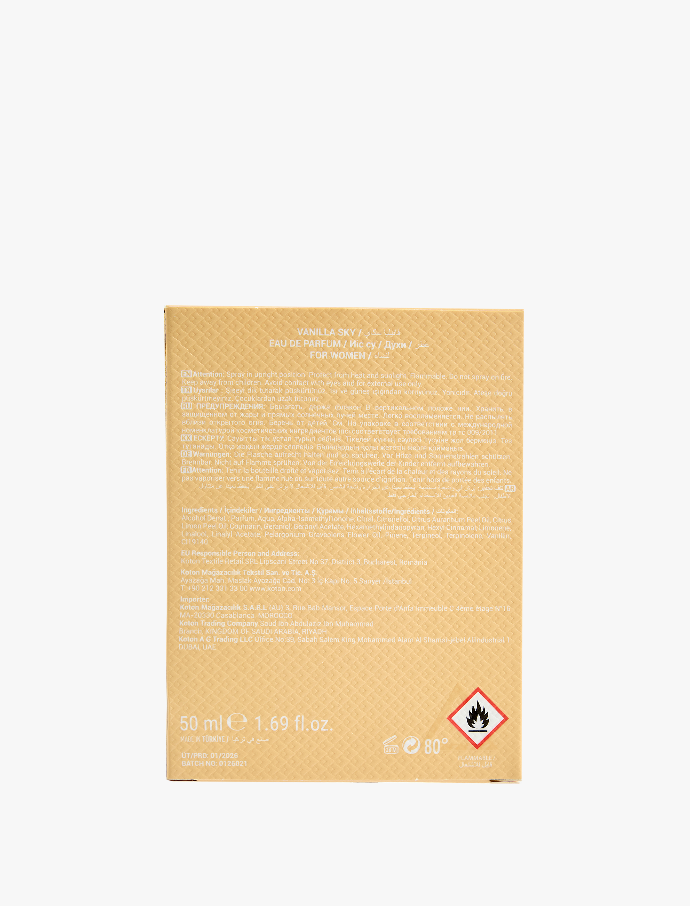  Kadın Vanilla Sky Parfüm 50 ML