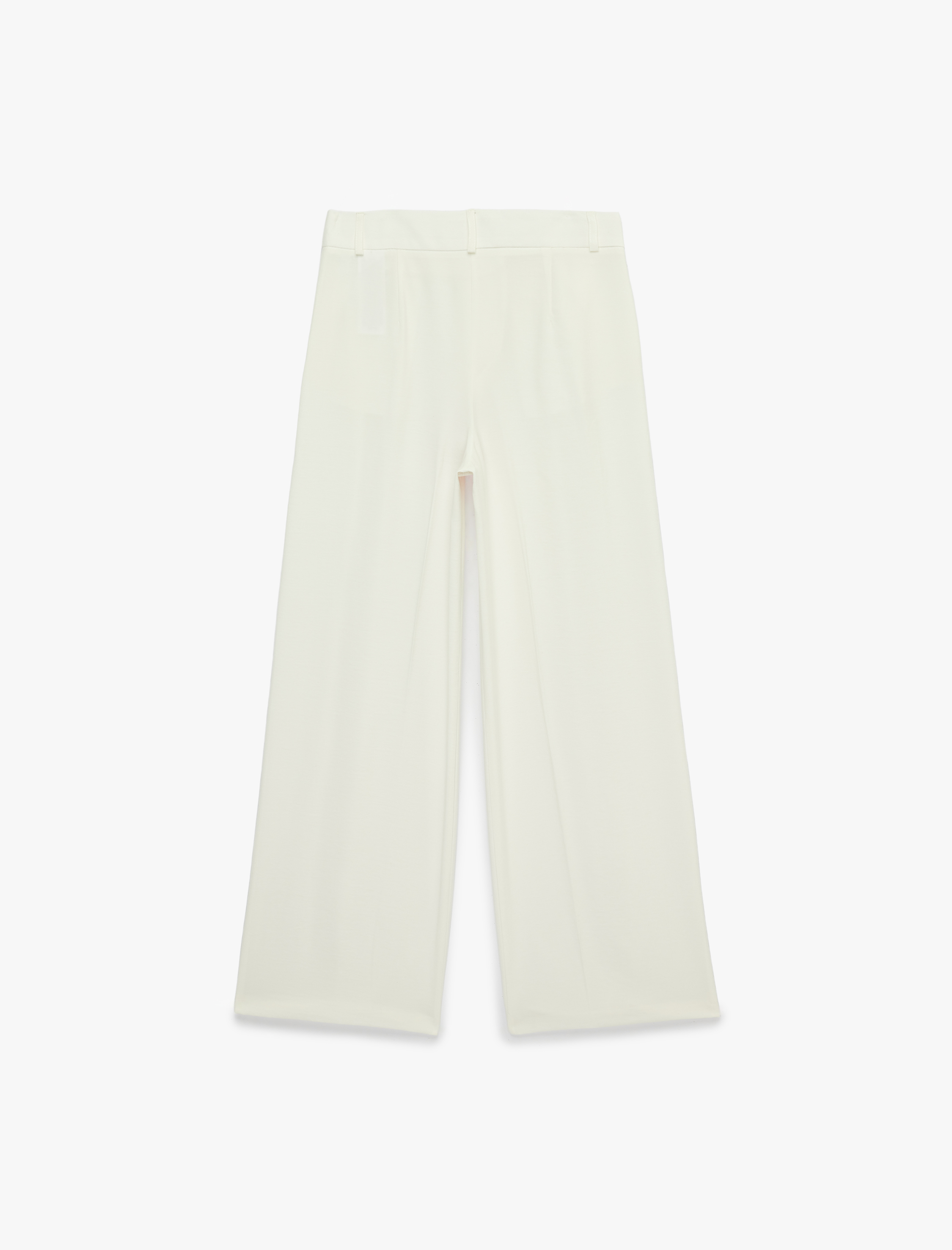   Pile Detaylı Cepli Geniş Paça Baggy Kumaş Pantolon