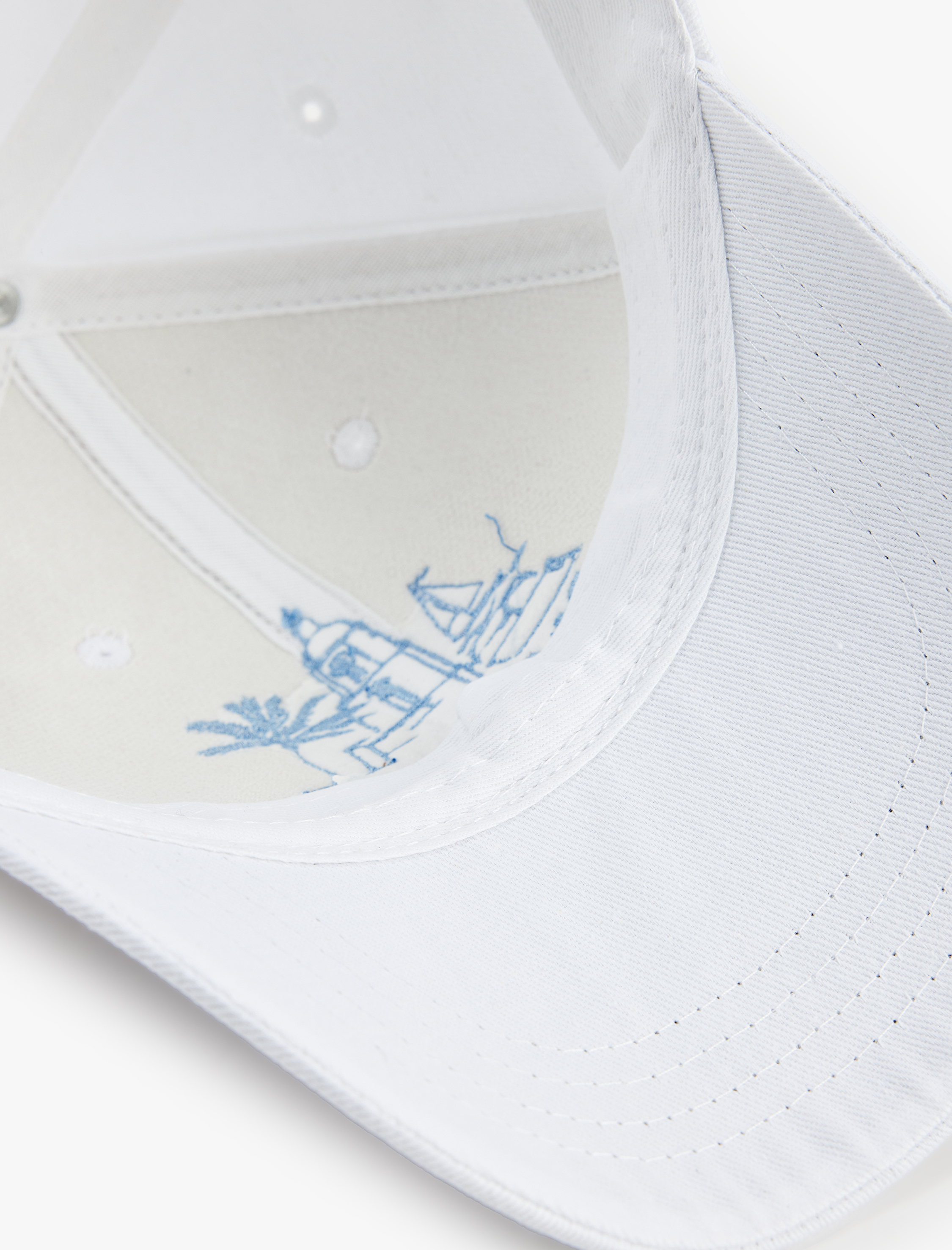  Kadın Pamuklu Nakış Detaylı Kep Şapka