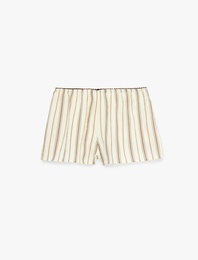 Rahat Kalıp Poplin Normal Paça Şort