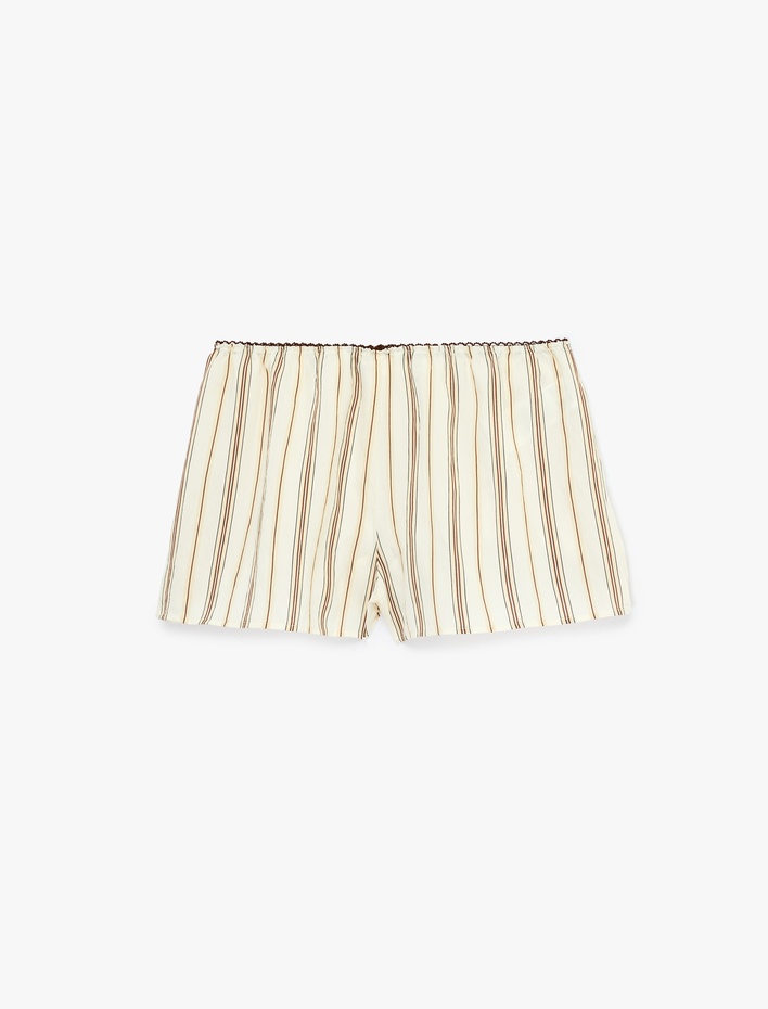  Rahat Kalıp Poplin Normal Paça Şort