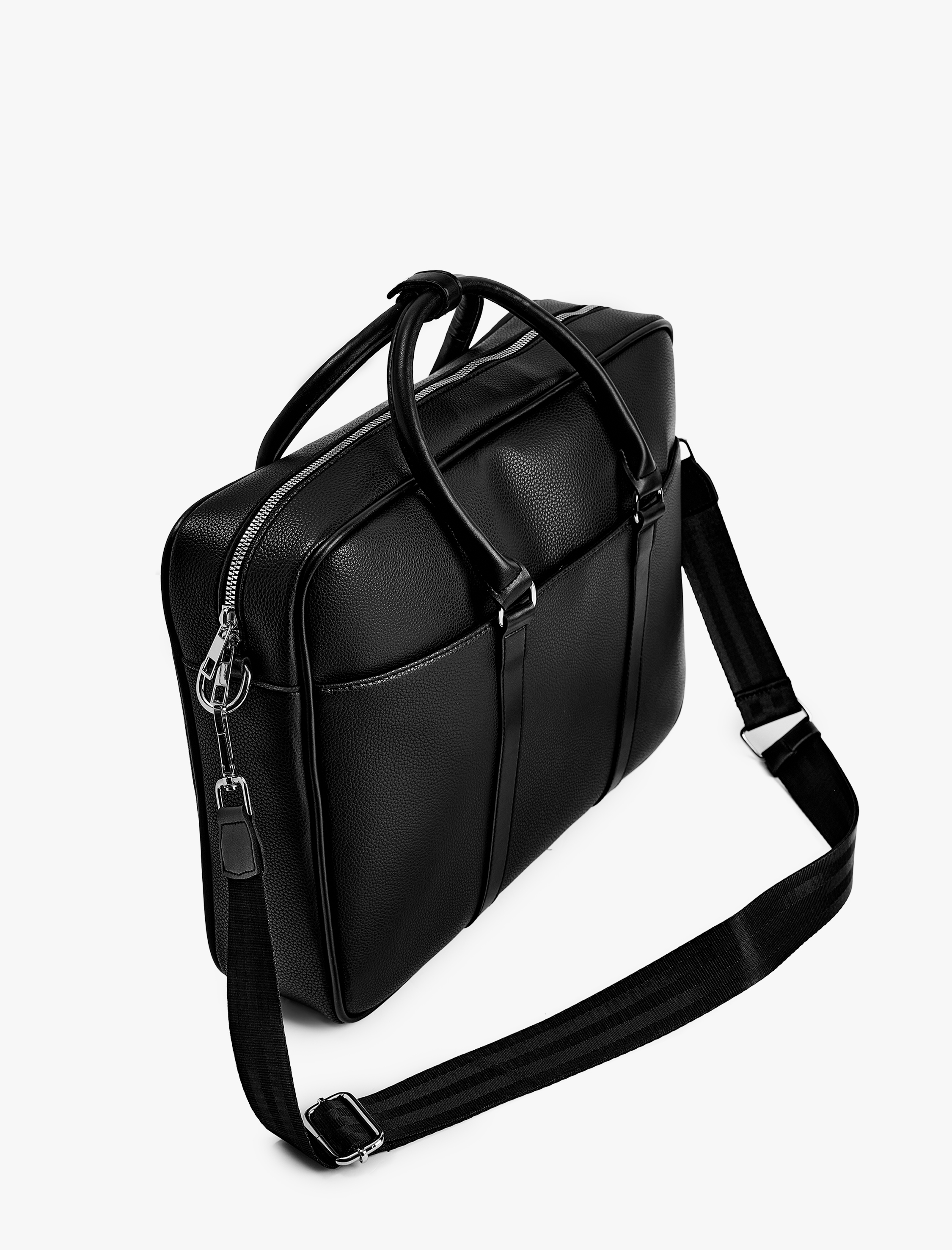  Erkek Askılı Fermuarlı Suni Deri Evrak Çantası