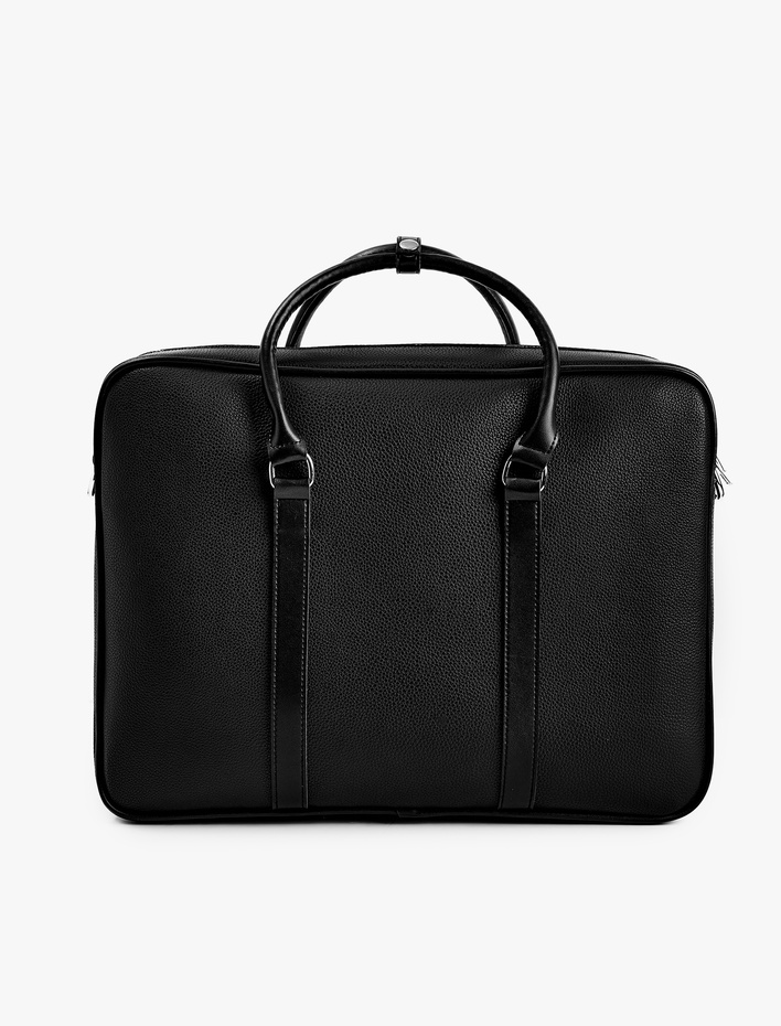 Erkek Askılı Fermuarlı Suni Deri Evrak Çantası