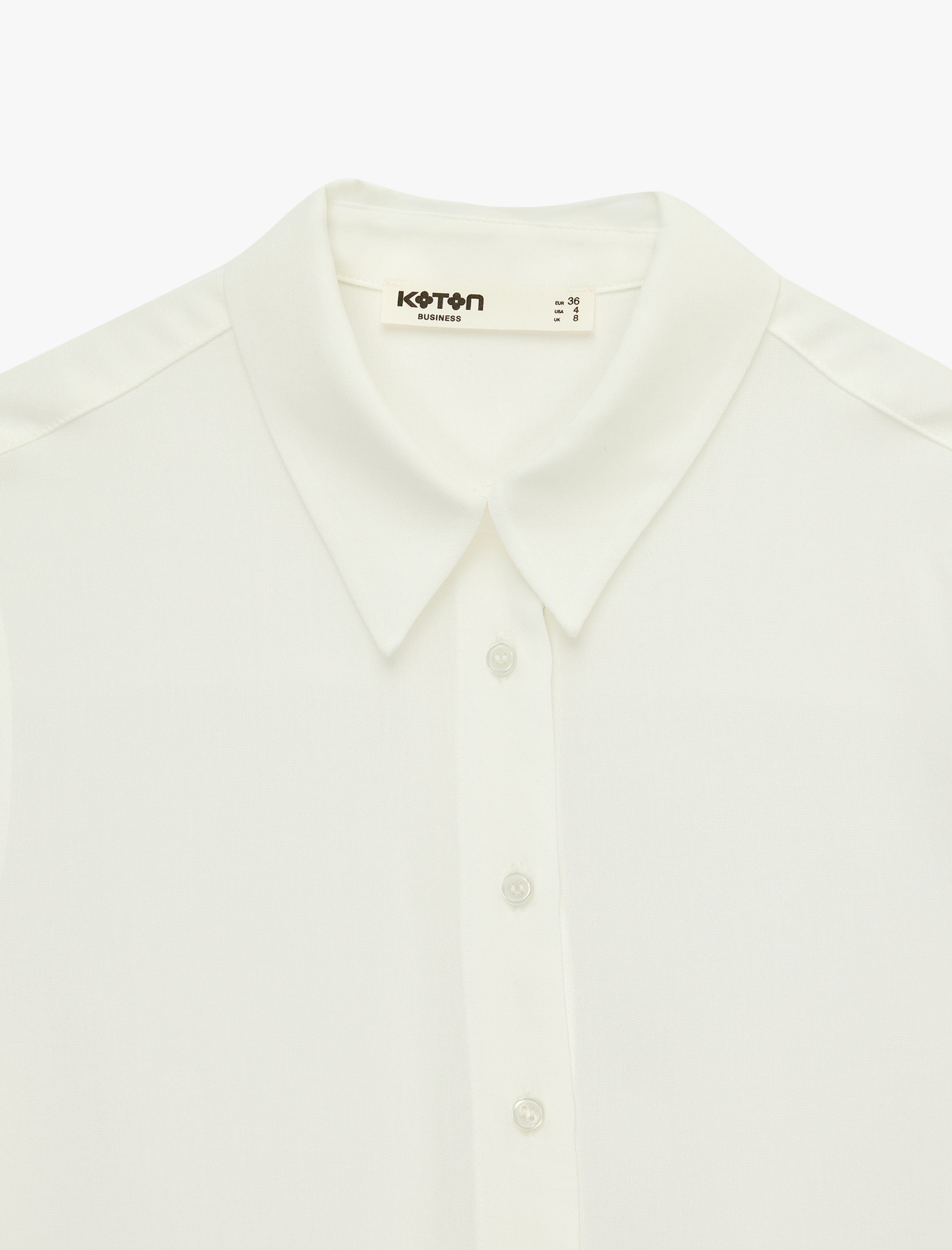   Regular Fit Klasik Yaka Düğmeli Viskon Kısa Kollu Gömlek