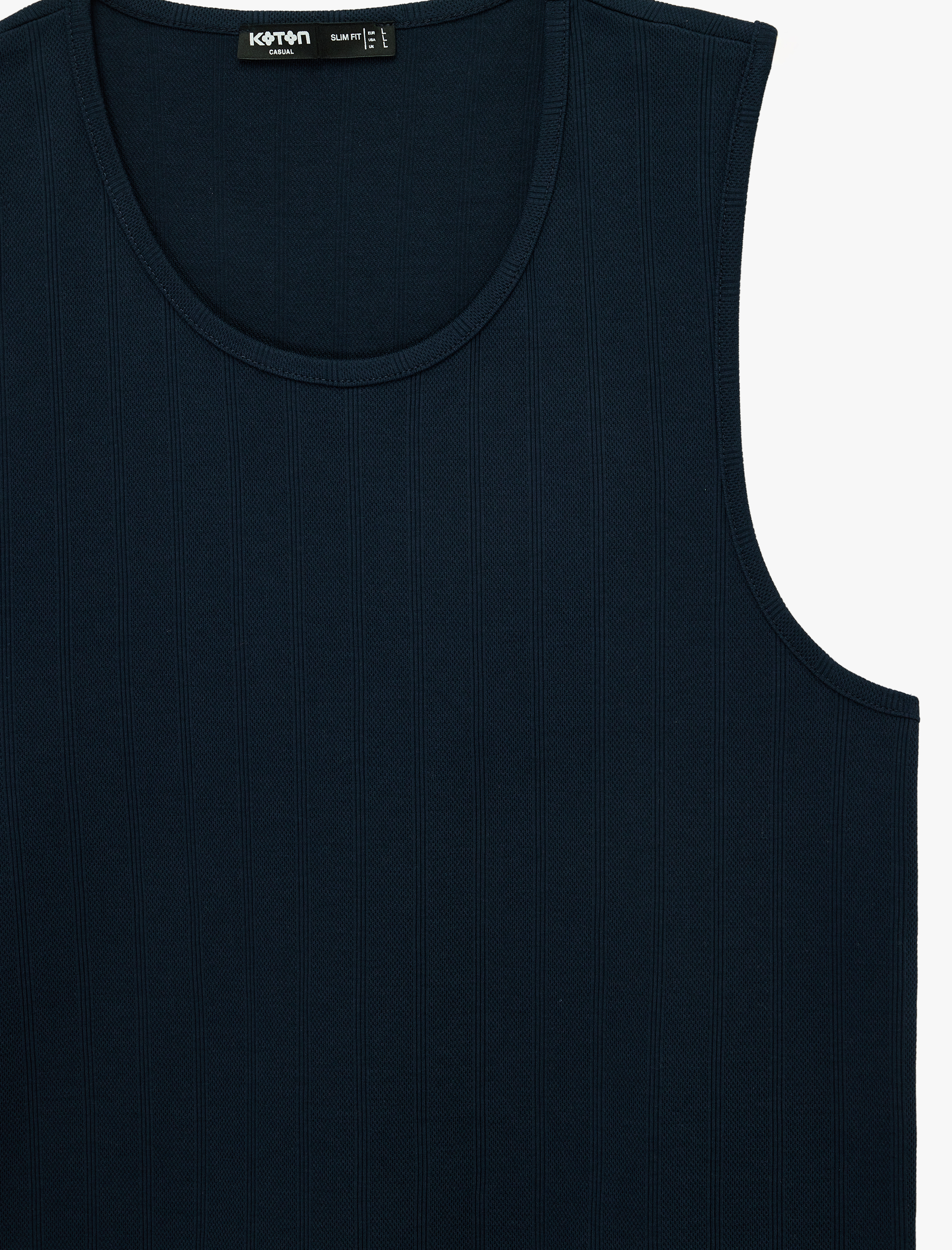   Pamuklu Kolsuz Bisiklet Yaka Slim Fit Atlet