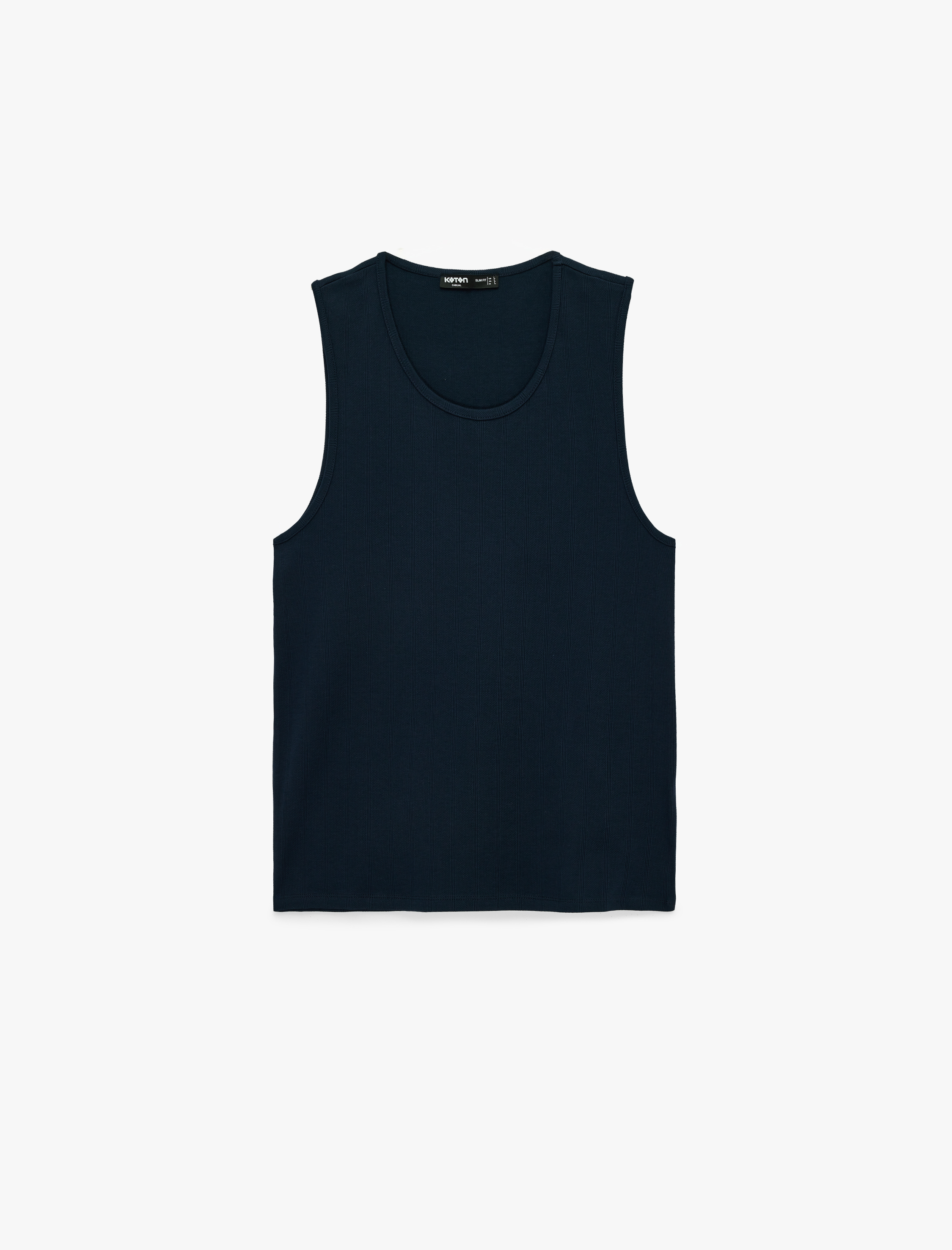   Pamuklu Kolsuz Bisiklet Yaka Slim Fit Atlet