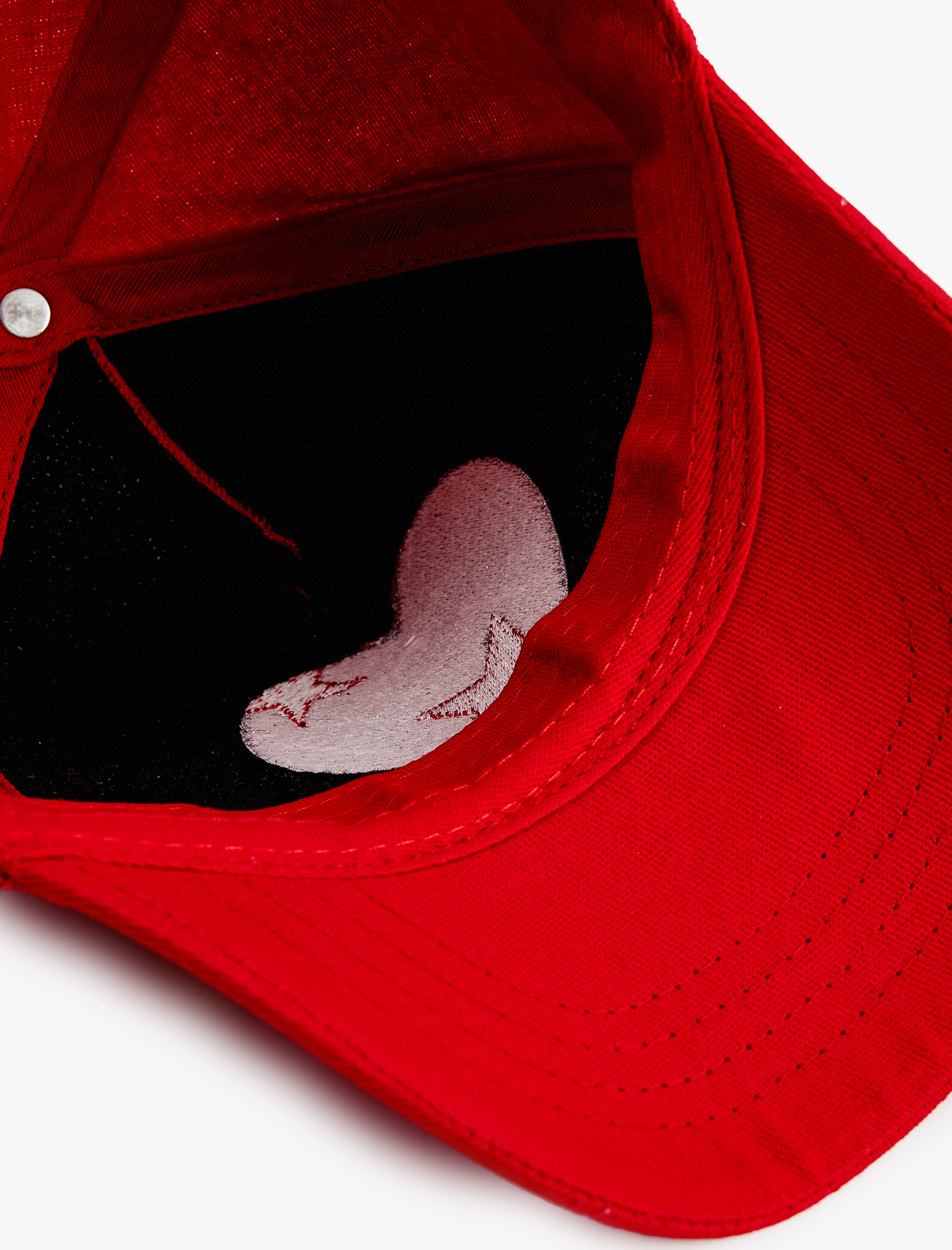  Kız Çocuk Kalp Nakışlı Pamuklu Kep Şapka