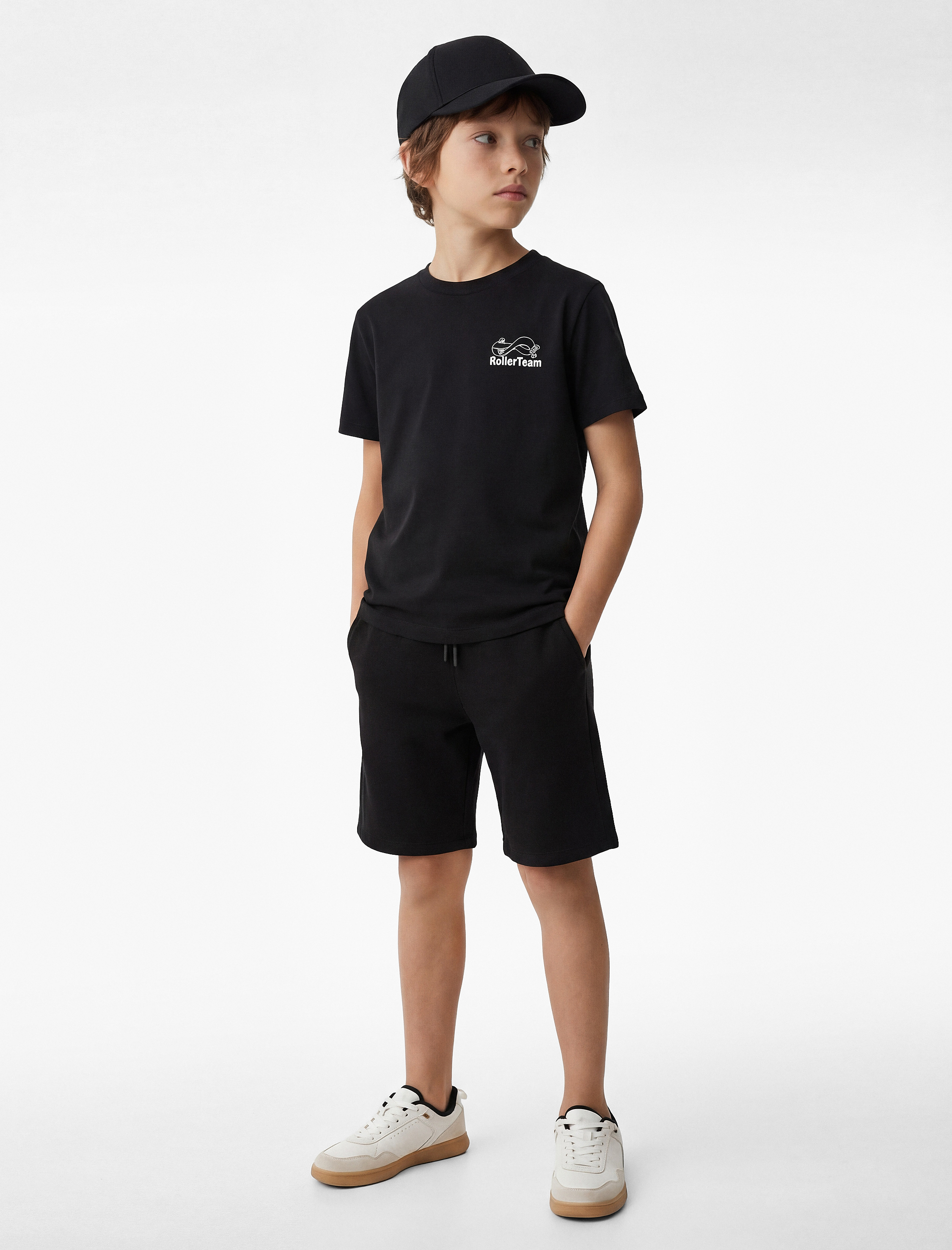 Beli Bağcıklı Cepli Basic Şort