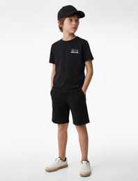 Beli Bağcıklı Cepli Basic Şort