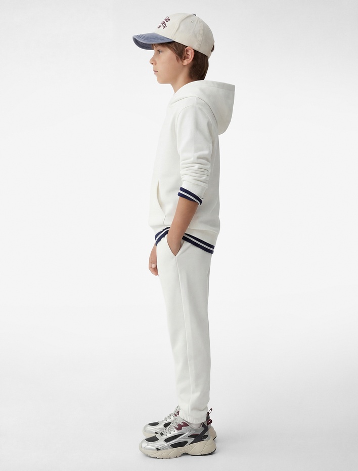 Erkek Çocuk Scuba Kumaş Cepli Lastikli Paça Jogger Eşofman Altı