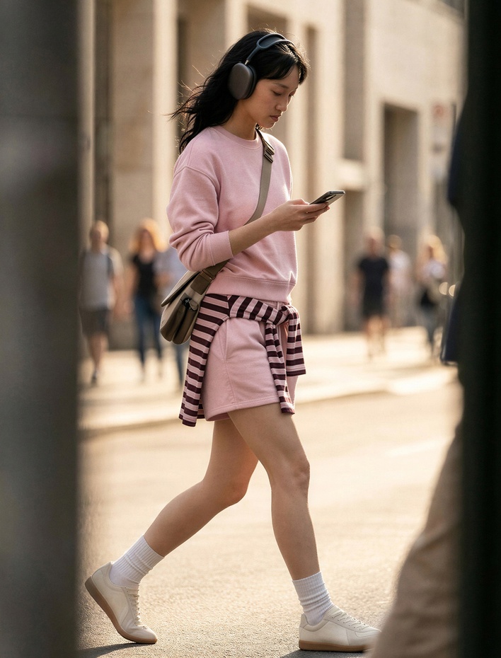  Cepli Beli Bağcıklı Pamuklu Slim Fit Mini Şort