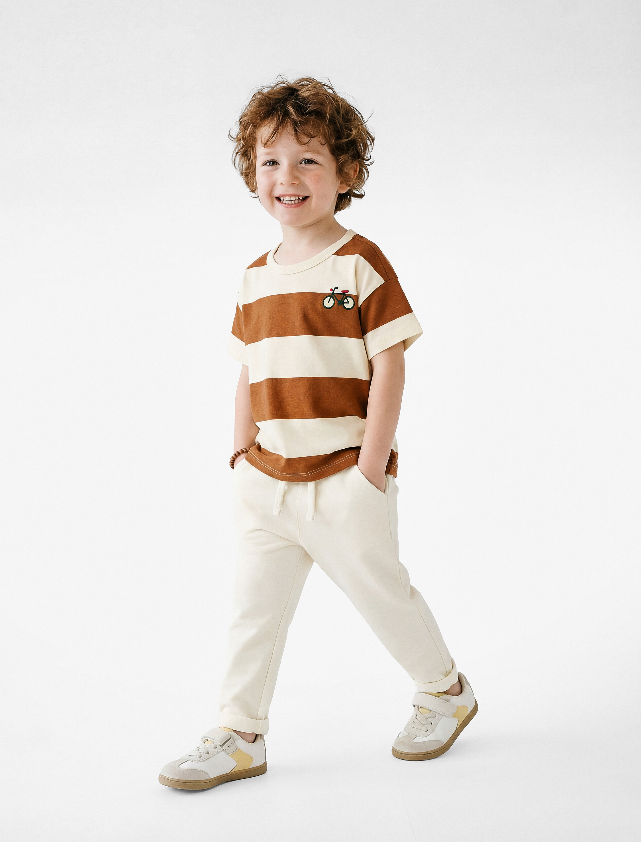  Erkek Bebek Beli Bağcıklı Cep Detaylı Basic Eşofman Altı